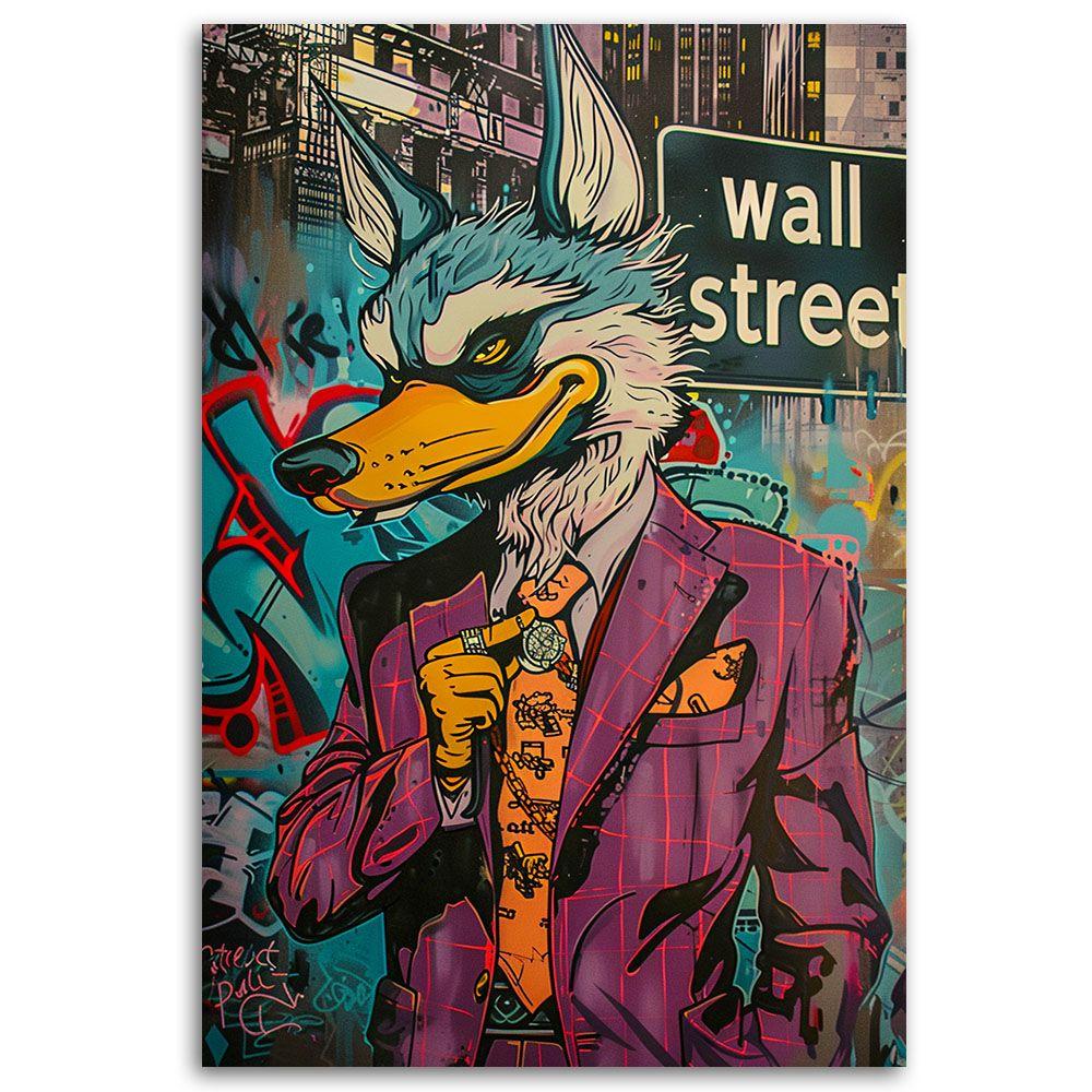 Canvasbillede, Wolf of Wall Street AI