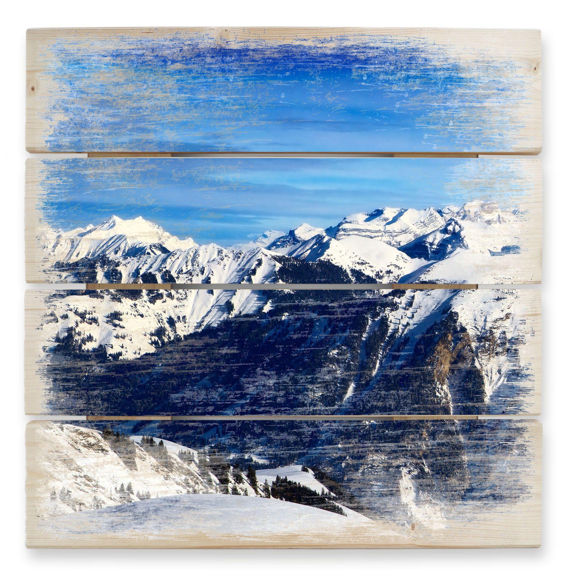 Alpine Panorama - Træ print