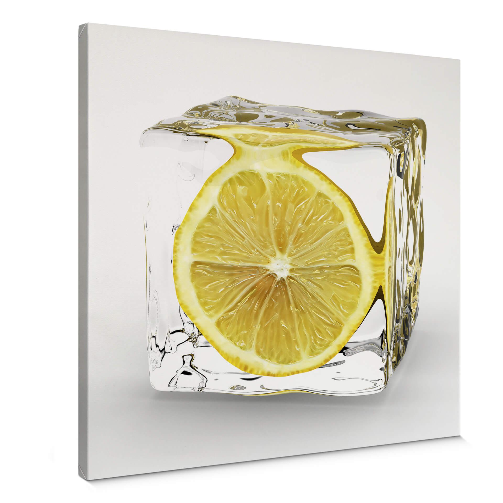 Citron isterning - Lærredsprint