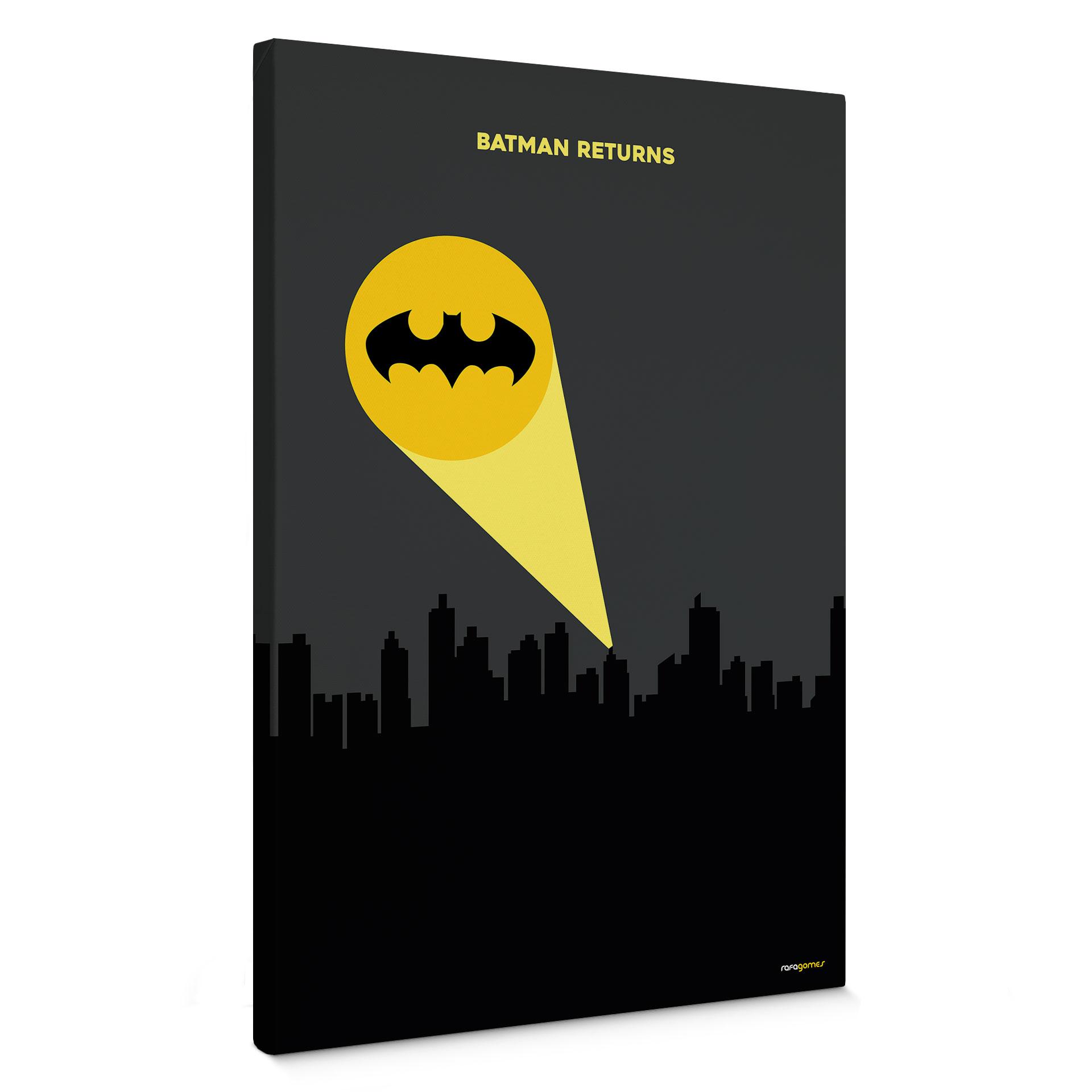 Lærredsprint - Inspireret af filmen "Batman Returns" - Gomes