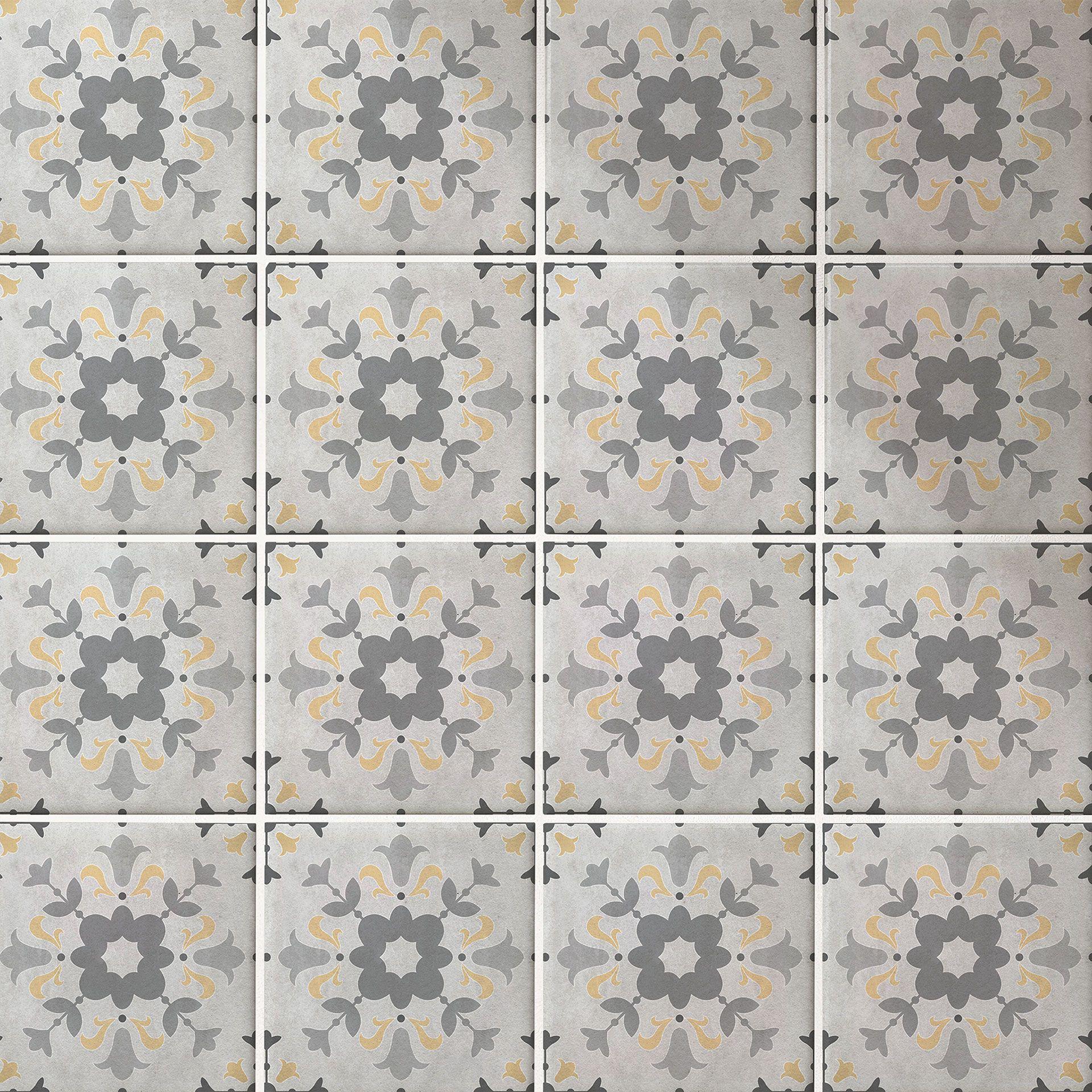 Azulejos Adhesivos flor de adorno - lote de 12