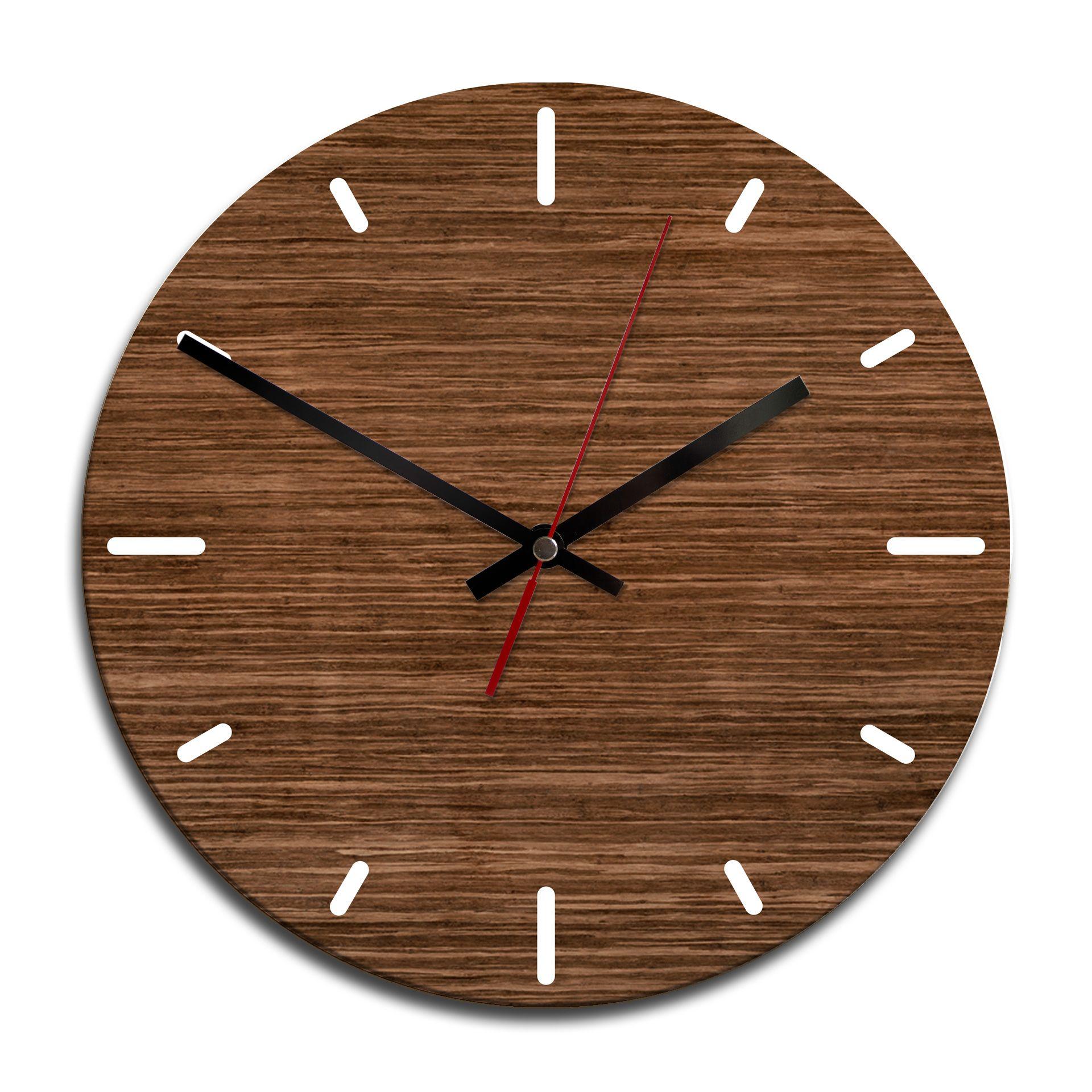 Horloge murale en bois - Effet bois
