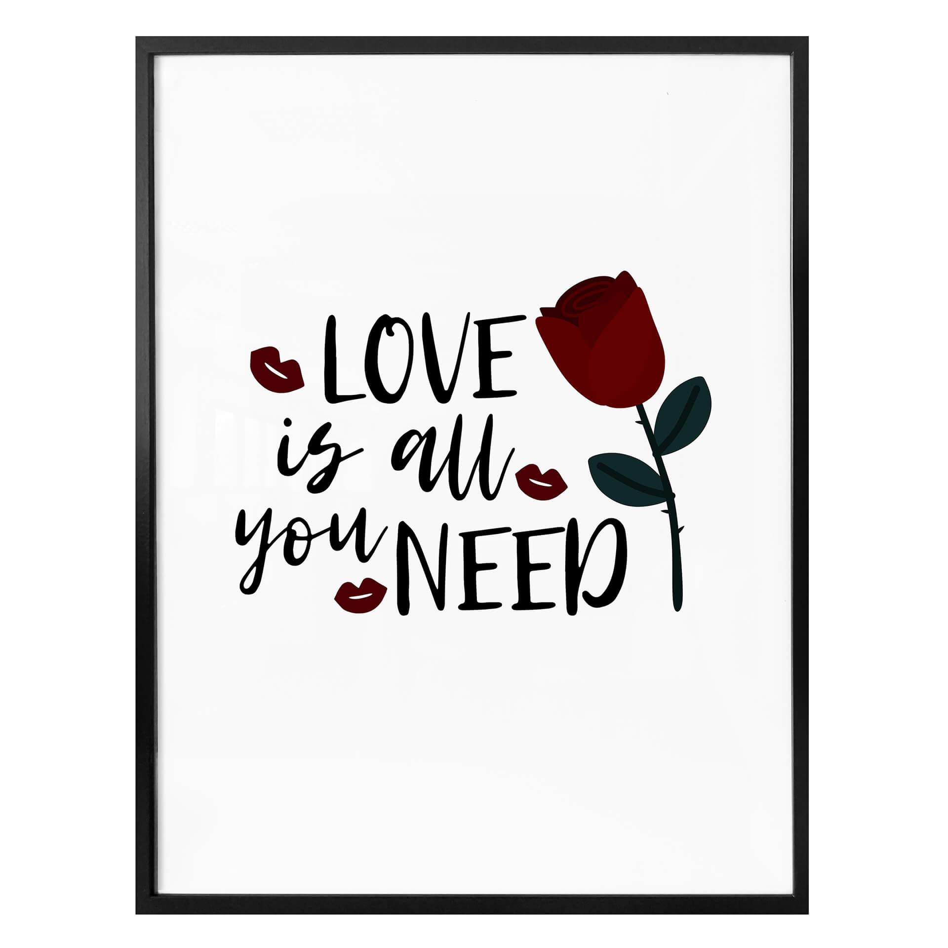 Póster Love is all you need