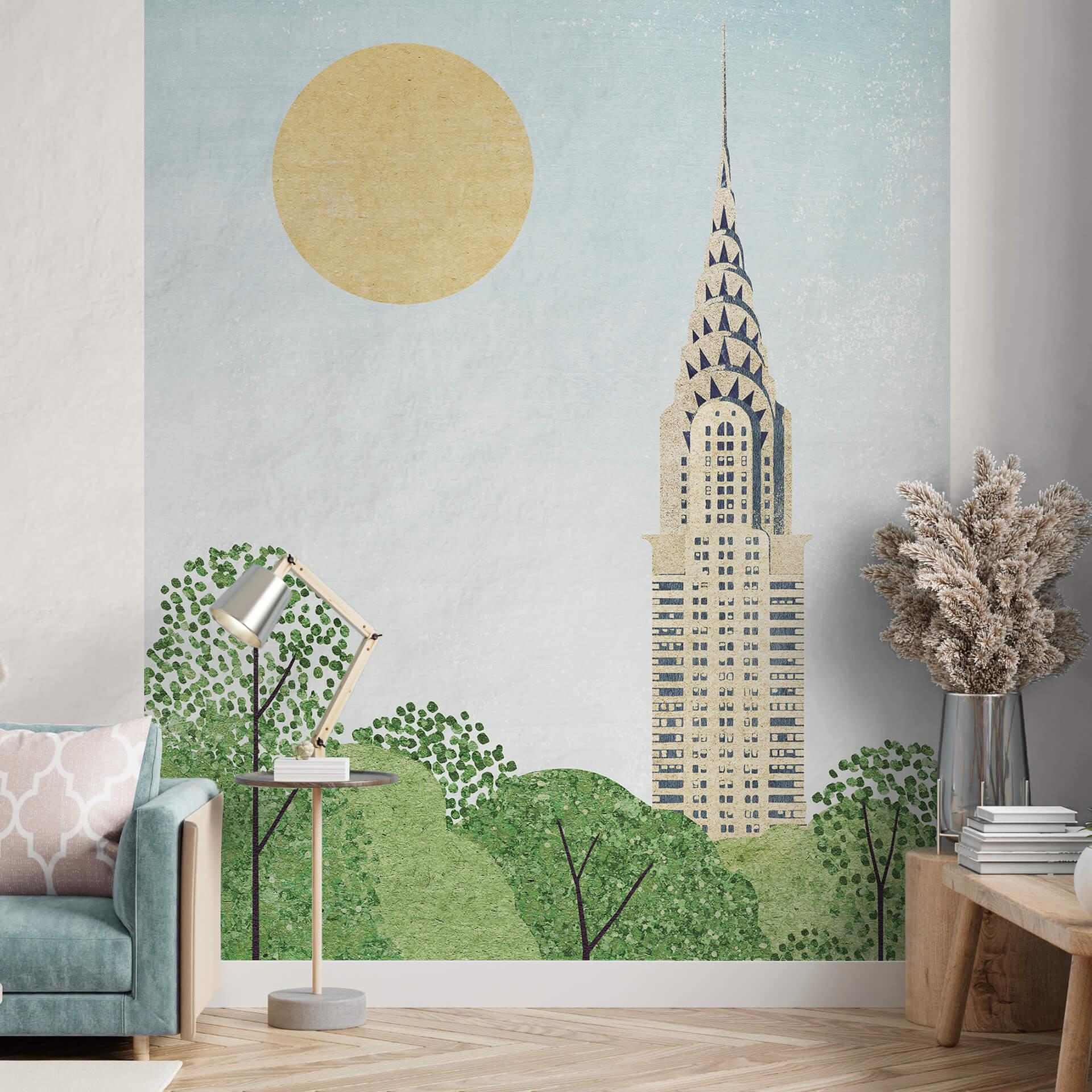 Fototapet Rivers - Chrysler Building