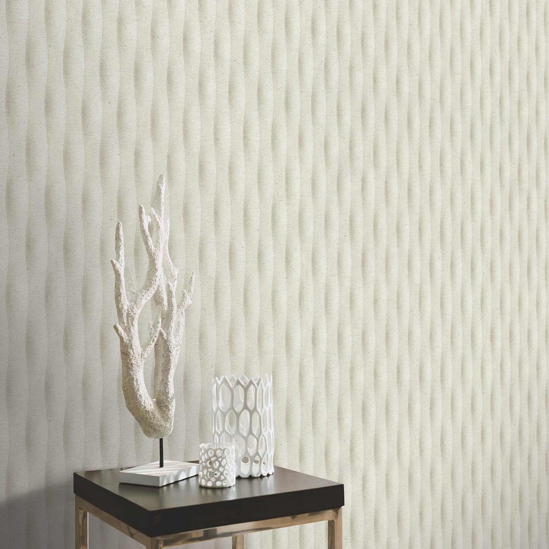 Guido Maria Kretschmer grafisk tapet Concrete Illusion Fashion for Walls 5 light taupe