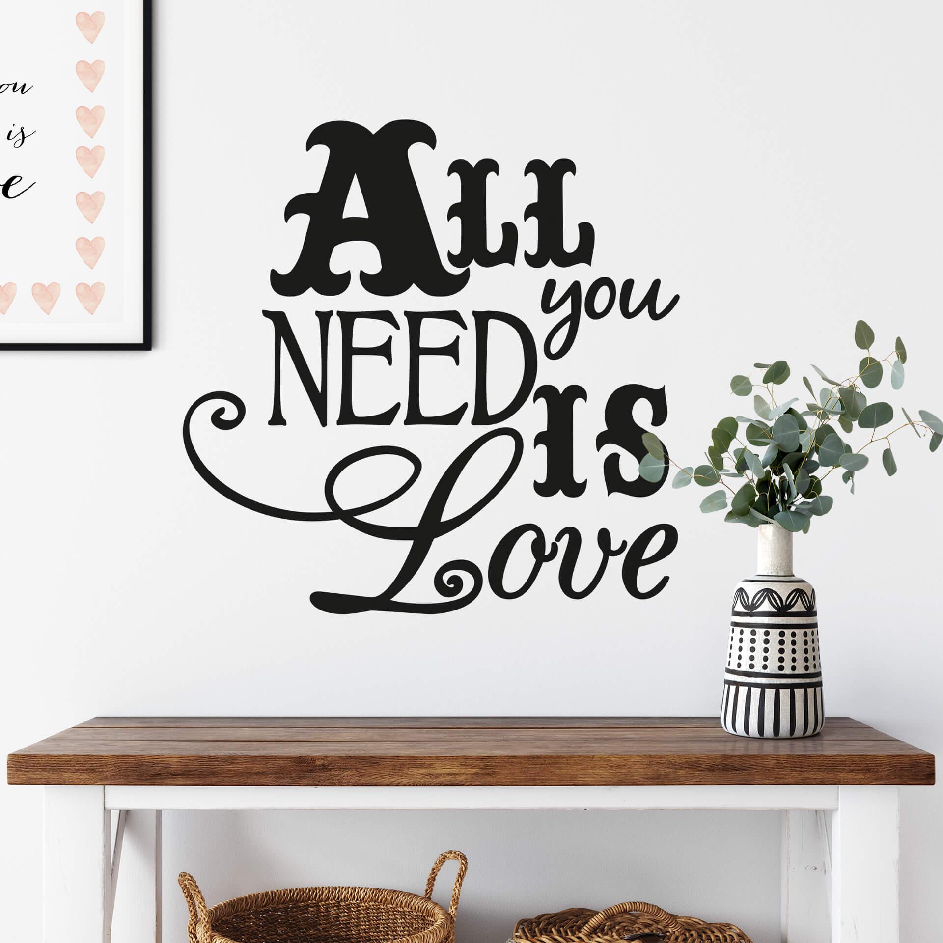 Wallsticker - All You Need Is Love 2
