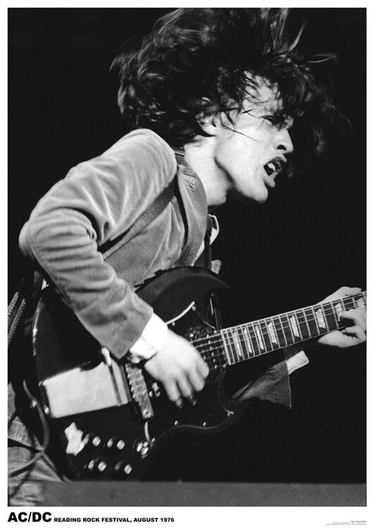 Plakat Angus Young - Reading Rock Festival, plakat (59,4 x 84,1 cm)