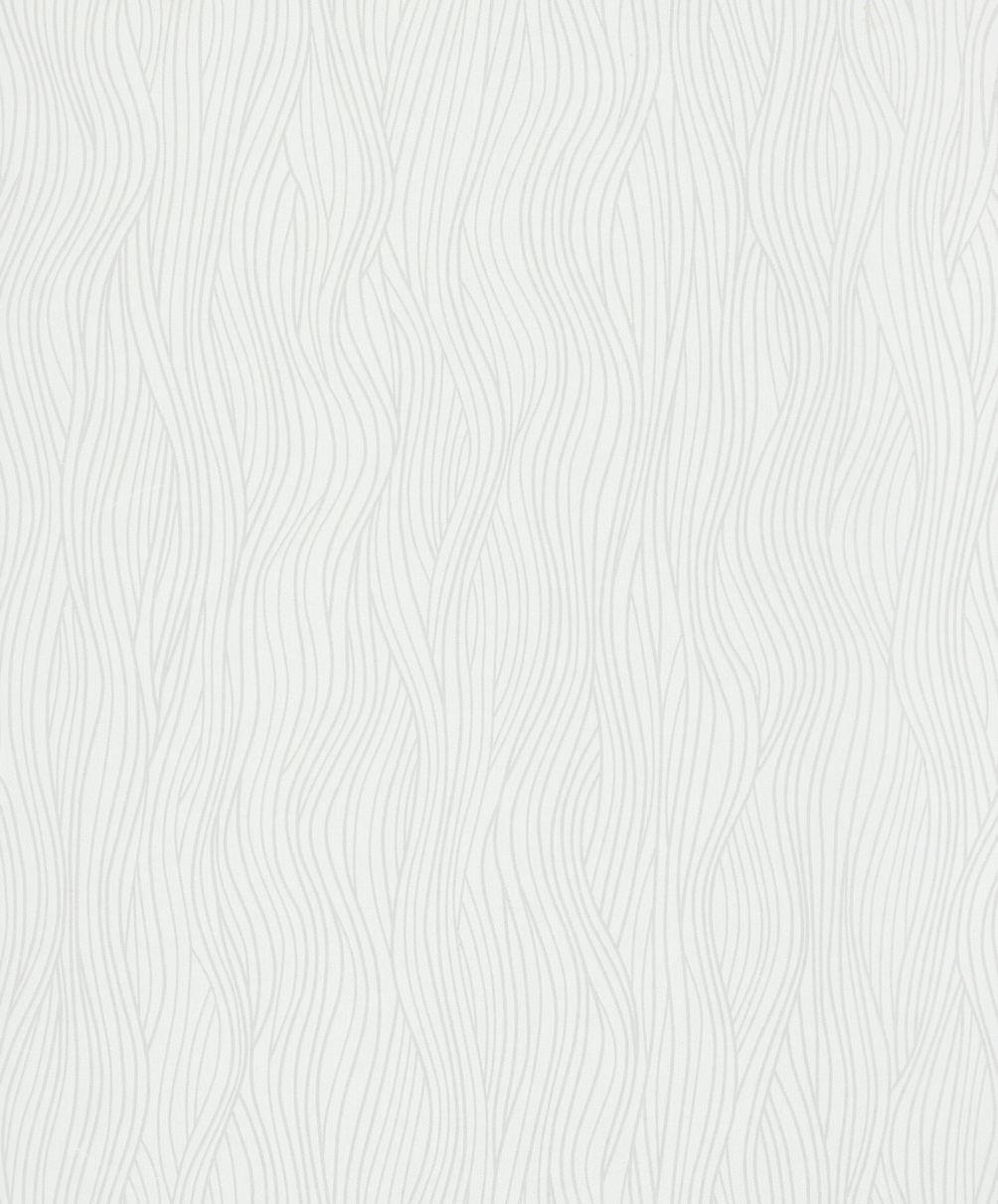 Stribet tapet, non-woven tapet Novamur Kylie hvid