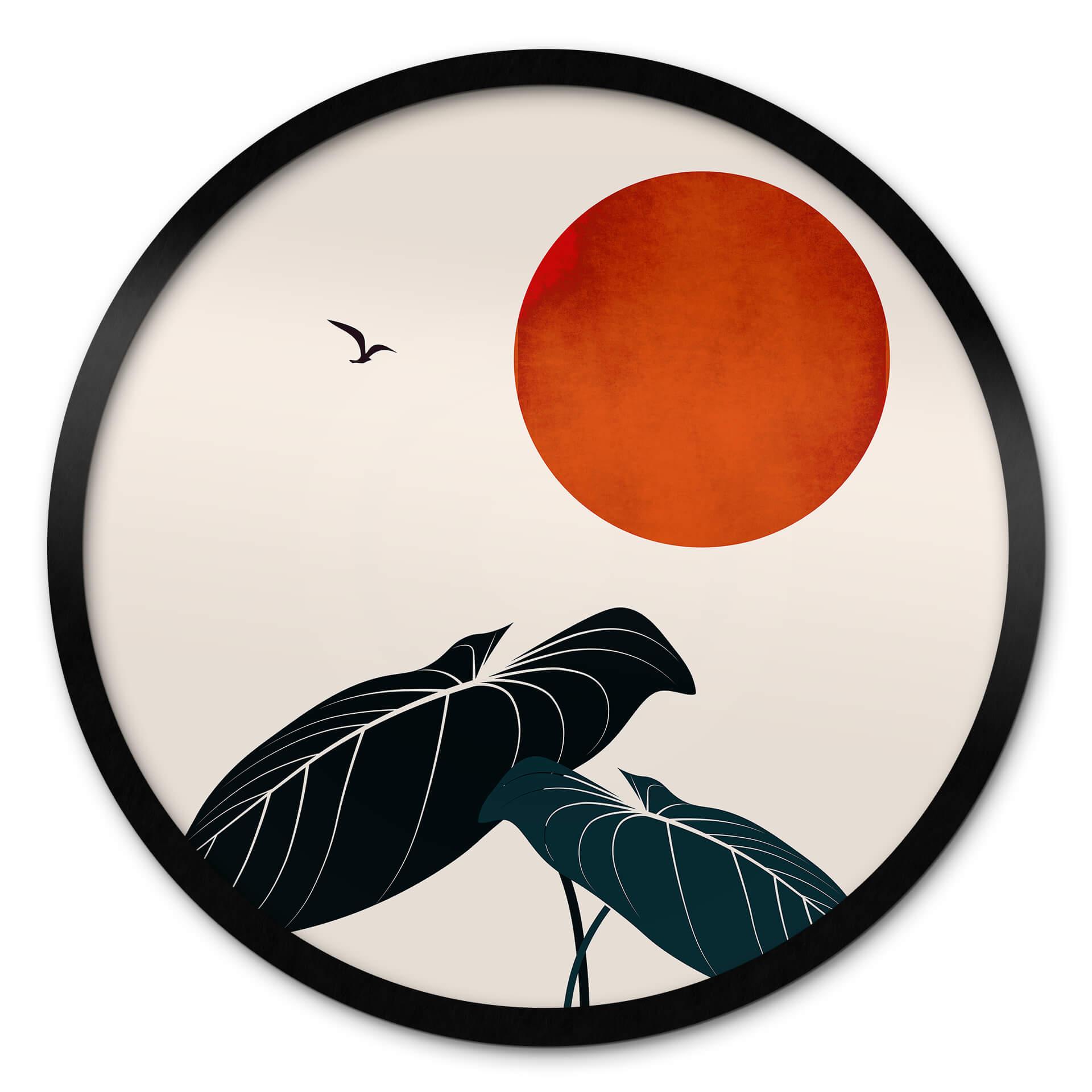 Póster Kubistika - Sueños en la noche - Redondo