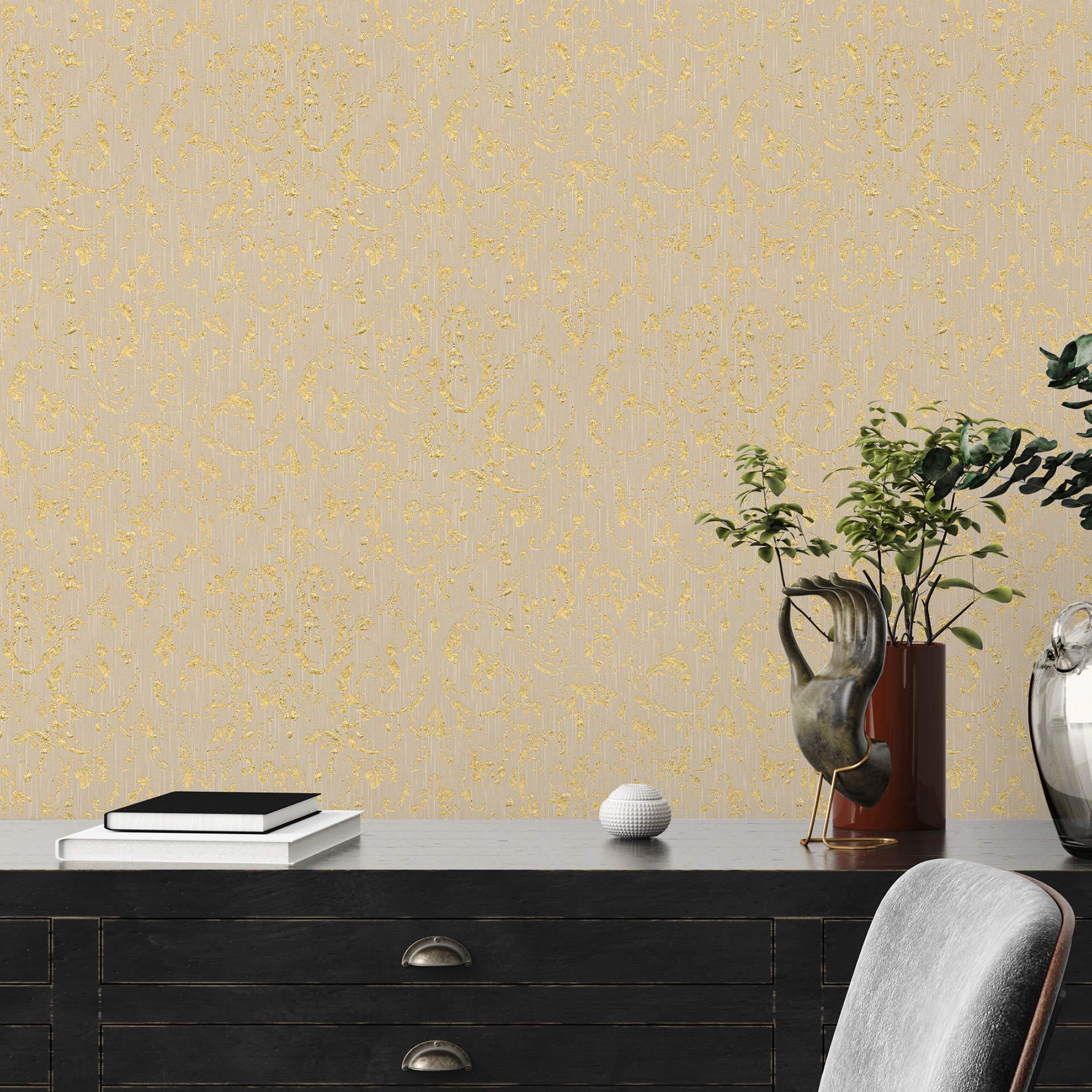 Architects Paper Textiltapete Metallic Silk beige,