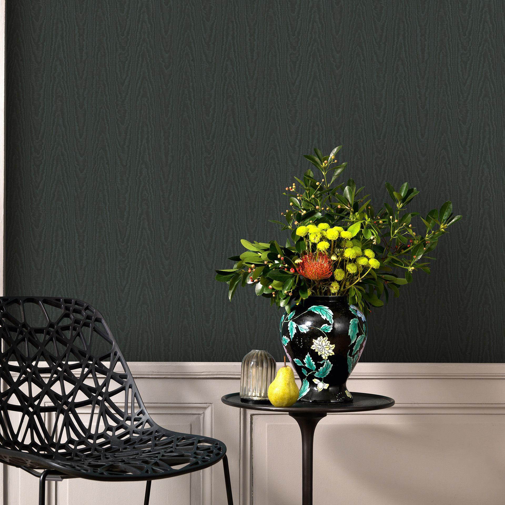 Erismann Versailles sort, lyseffekt tapet