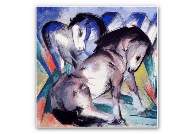 Tableau Forex - Marc - Deux chevaux - carré