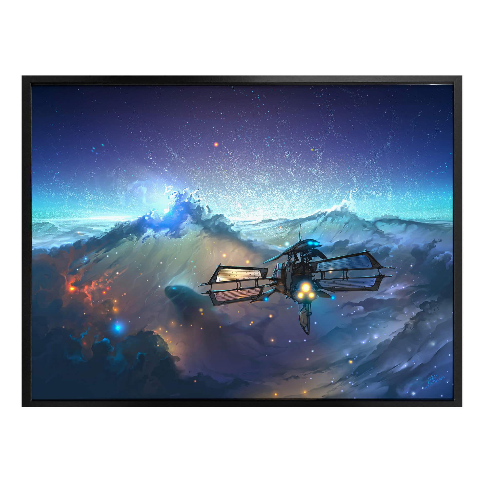 Póster aerroscape - El mar del espacio