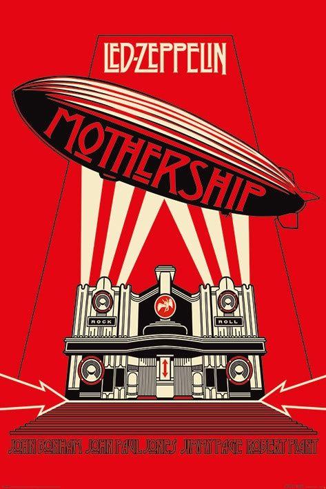 Music Poster Led Zeppelin - Mothership Red 61x91,5 cm