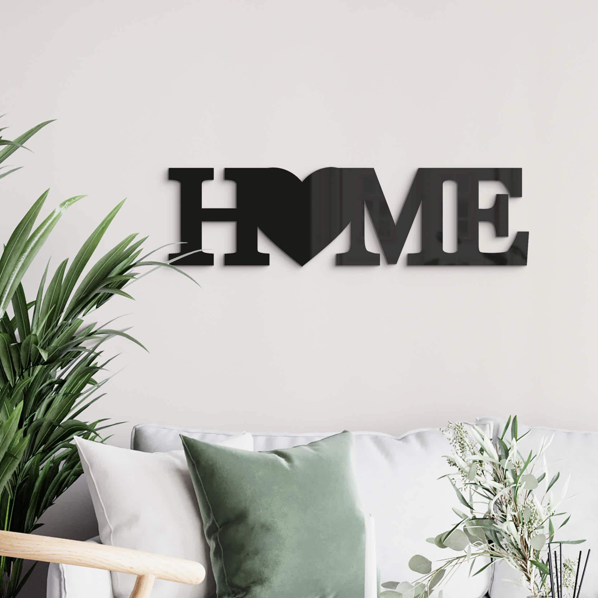 Akrylbogstaver HOME - Heart