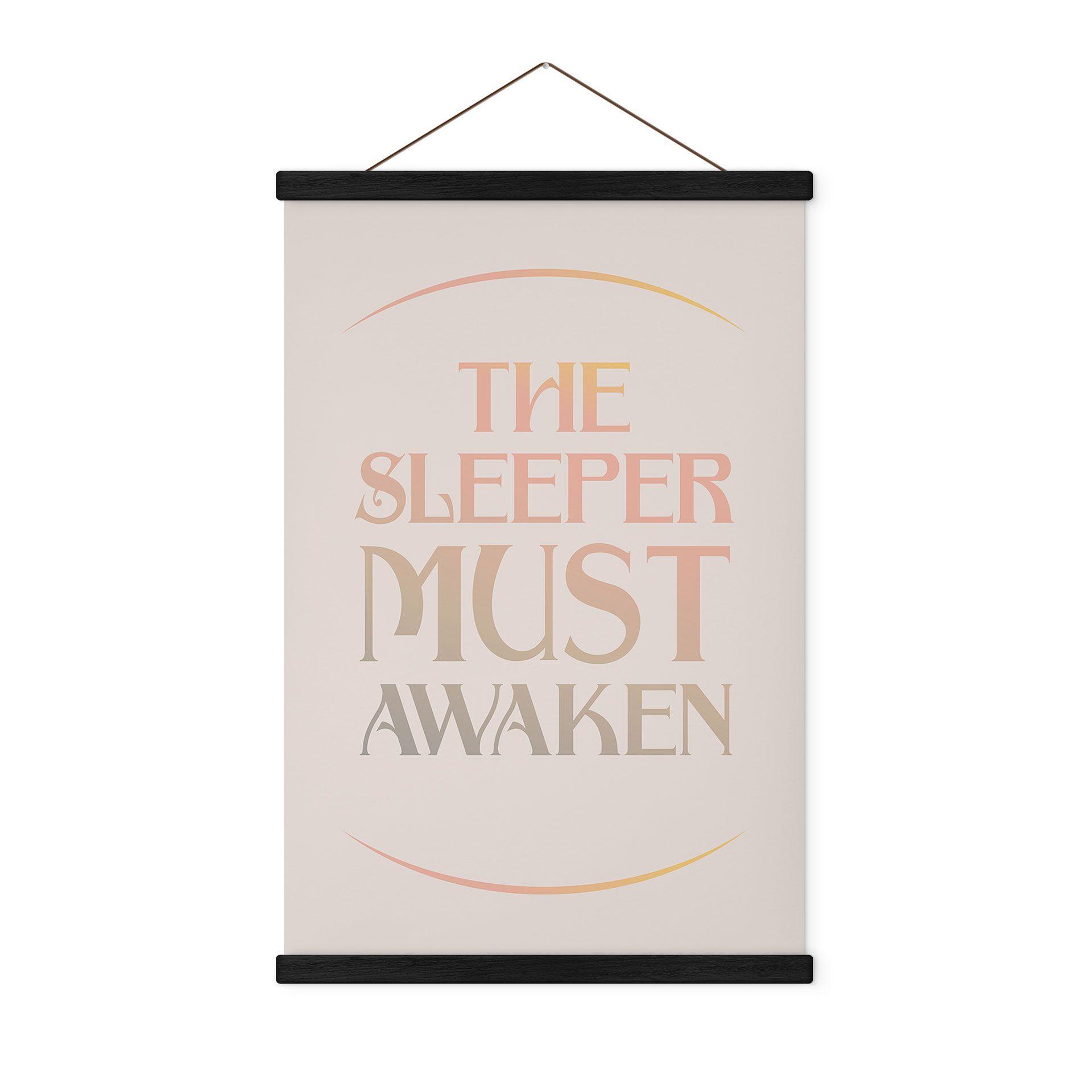Tekstil plakat Filmcitat fra Dune - The Sleeper must awaken