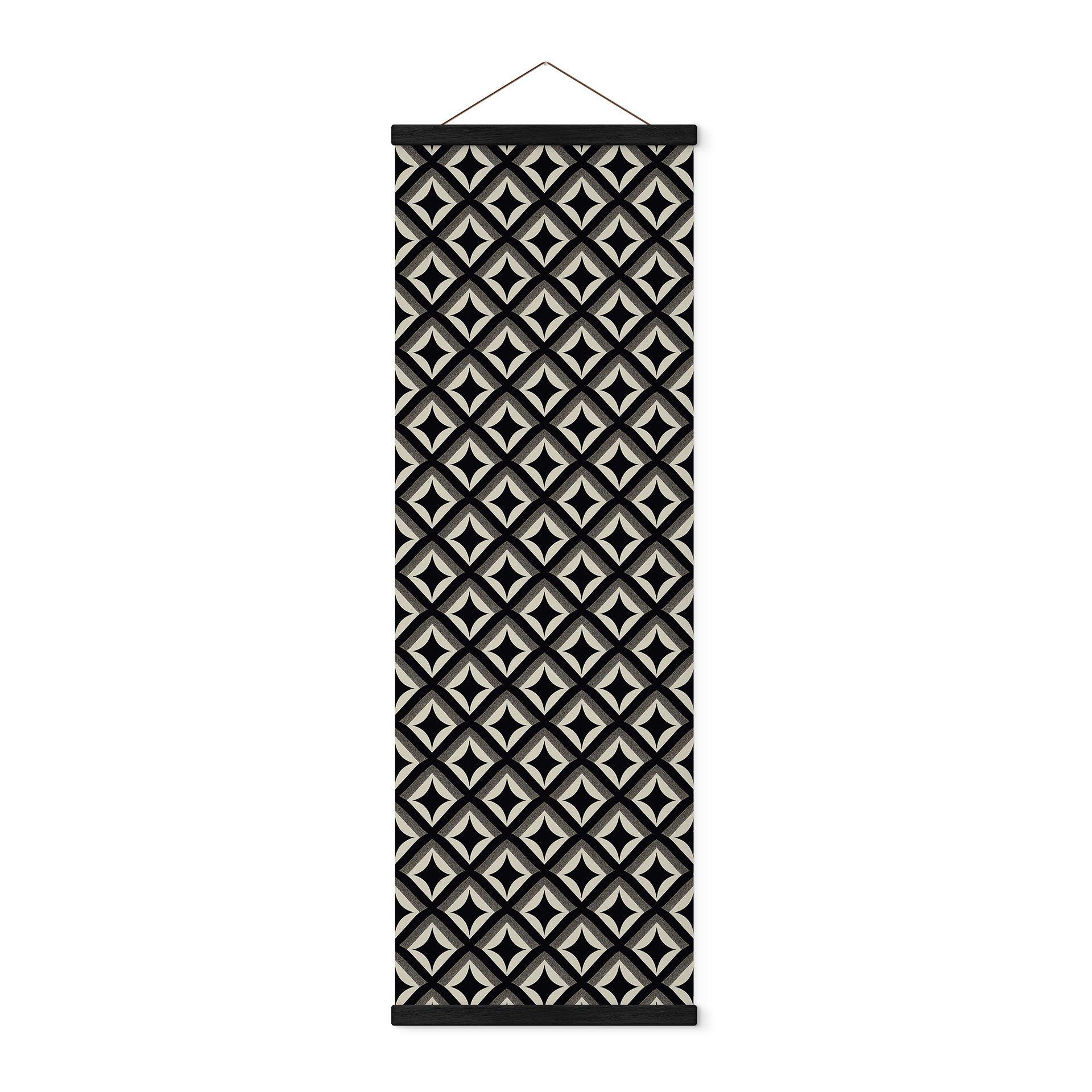 Tekstil plakat Sort-beige ornamenter - Treechild - Panorama