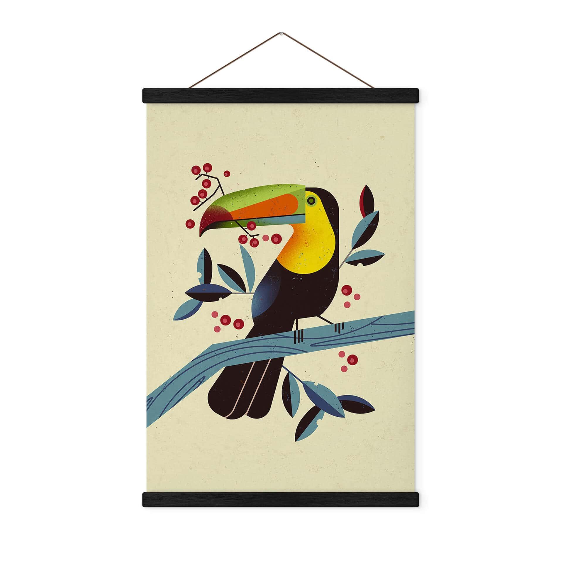 Tekstil plakat Braun - Tukan