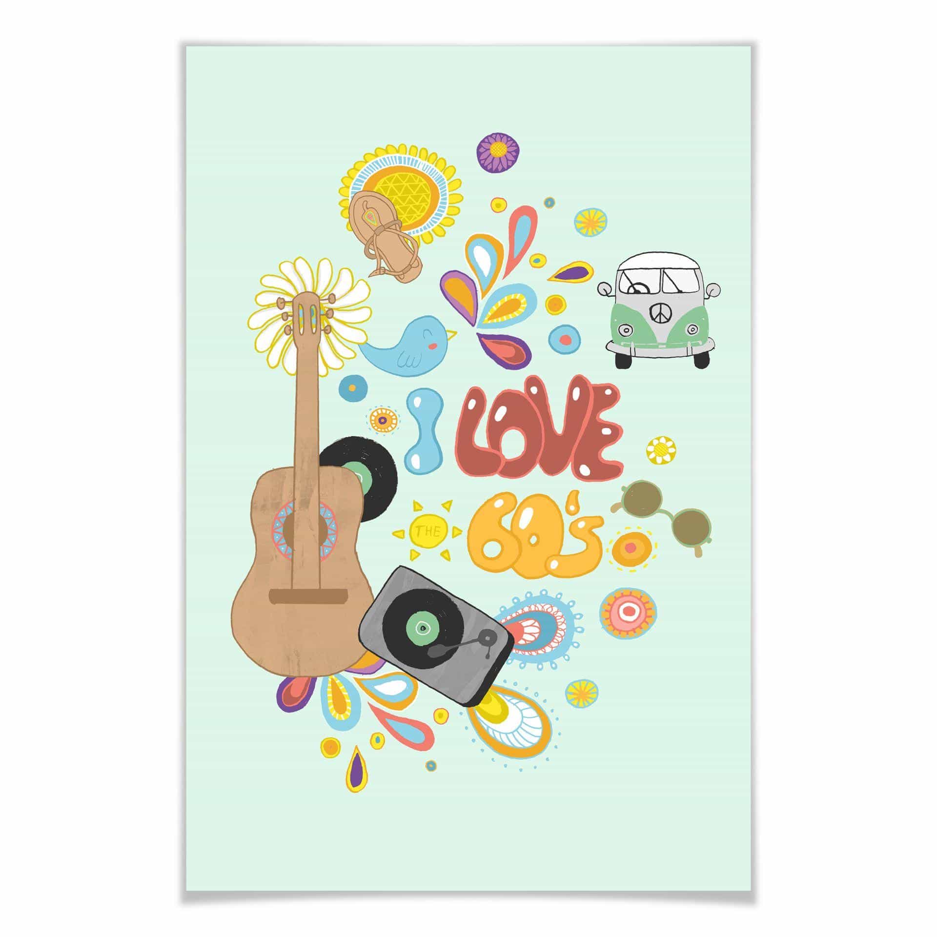 Poster - Loske - I love the 60s