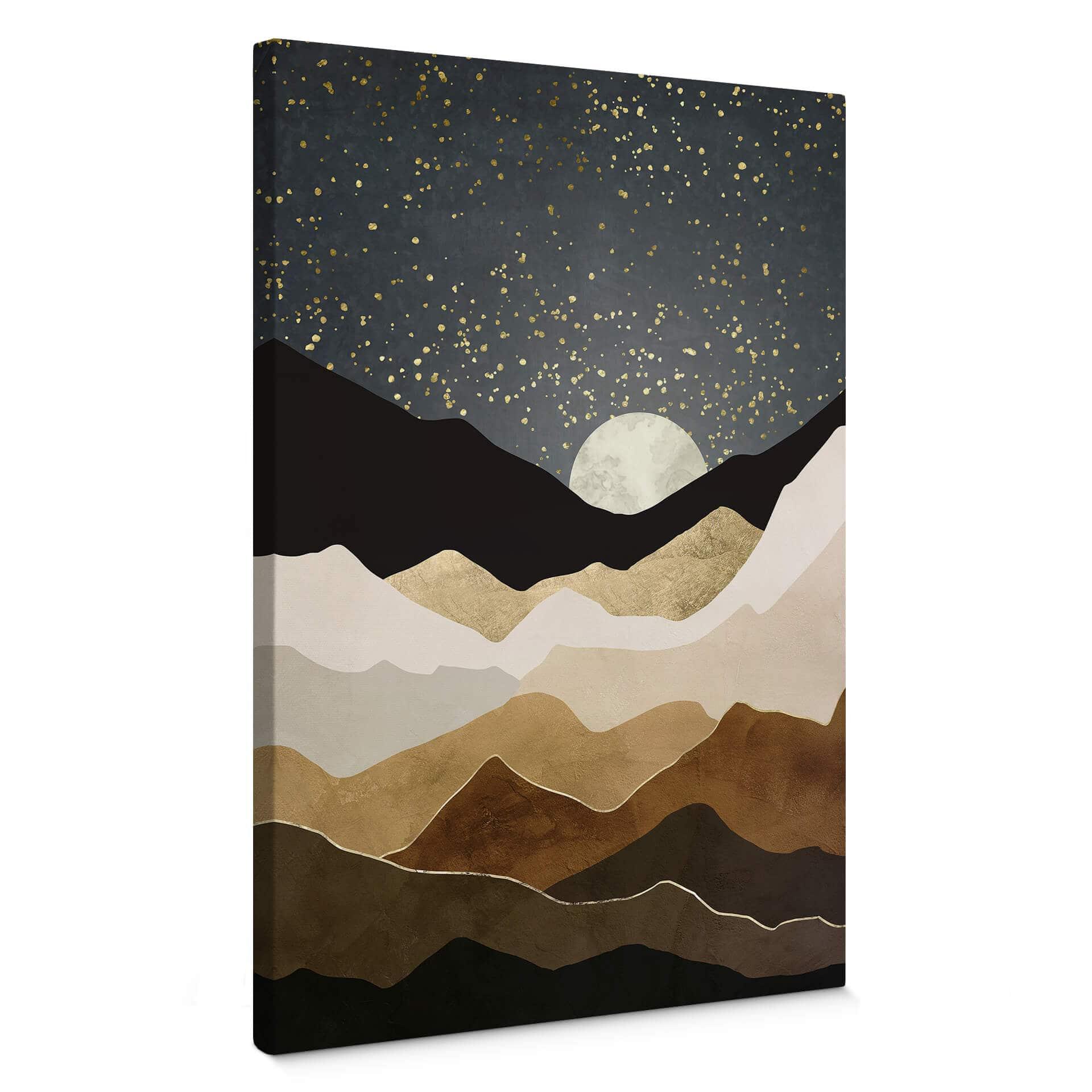 Lienzo SpaceFrog Designs - Estrellas doradas
