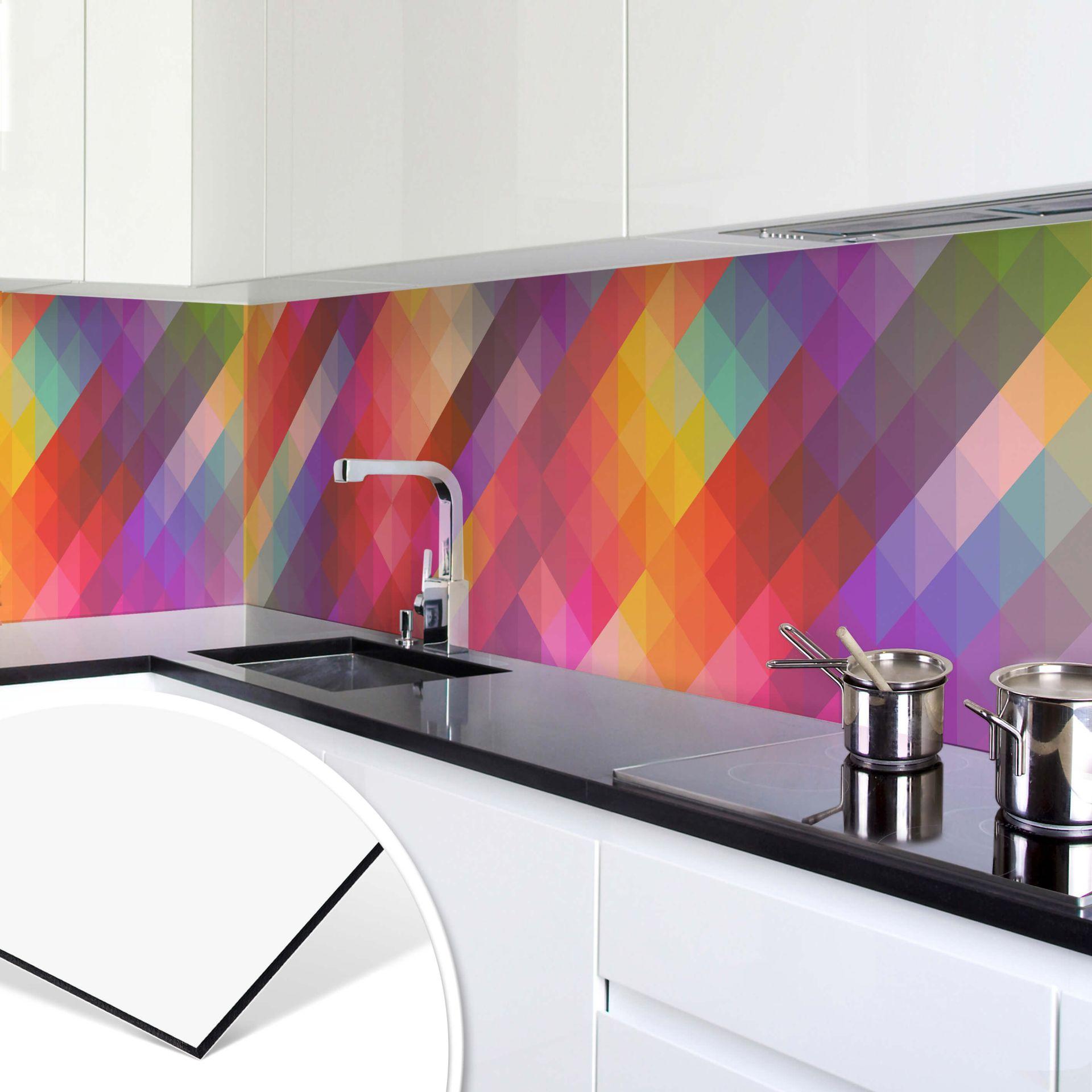 Revêtement pour cuisine - Alu-Dibond - Motif graphique