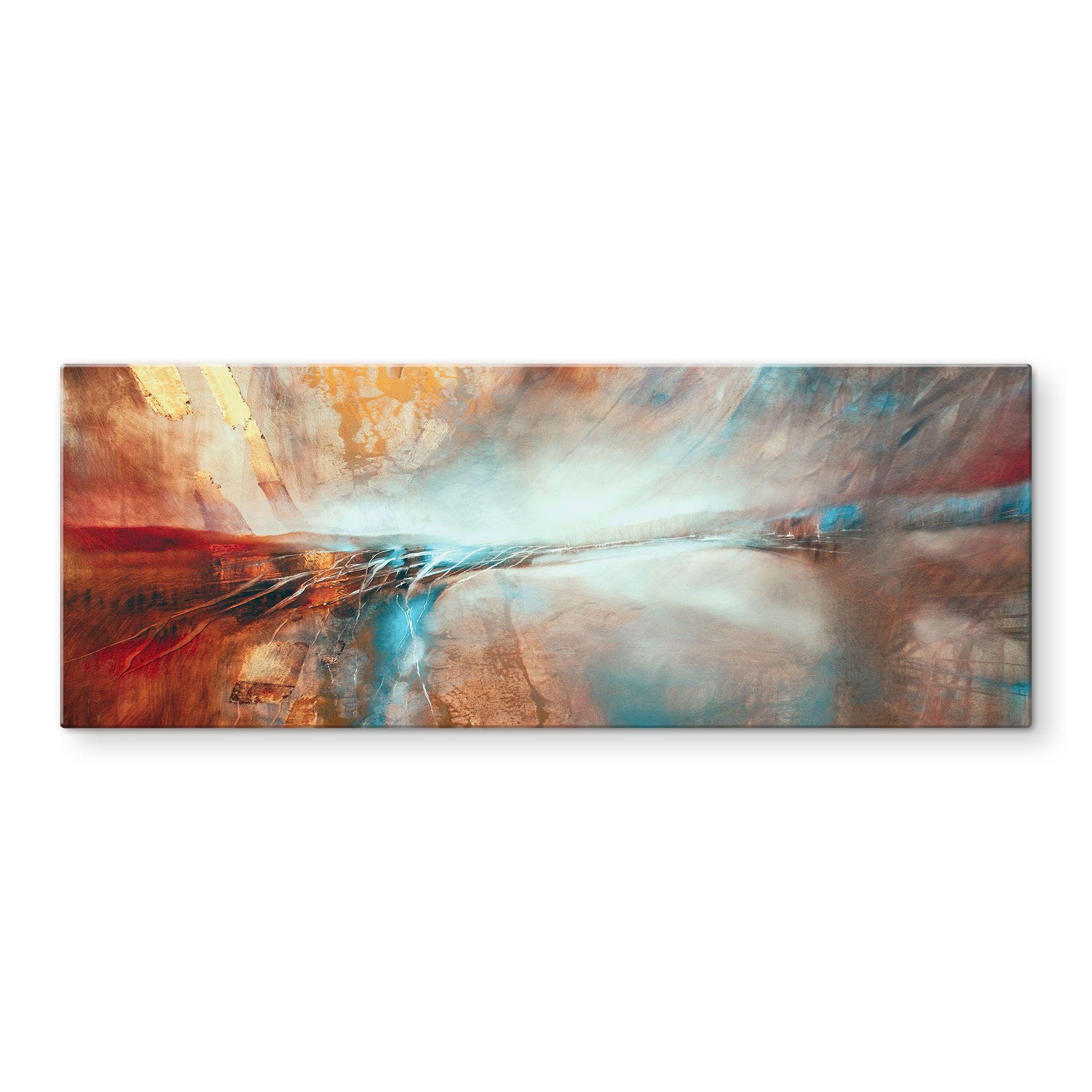 Glasbillede - Lysende horisont ved vandet - Schmucker - Panorama