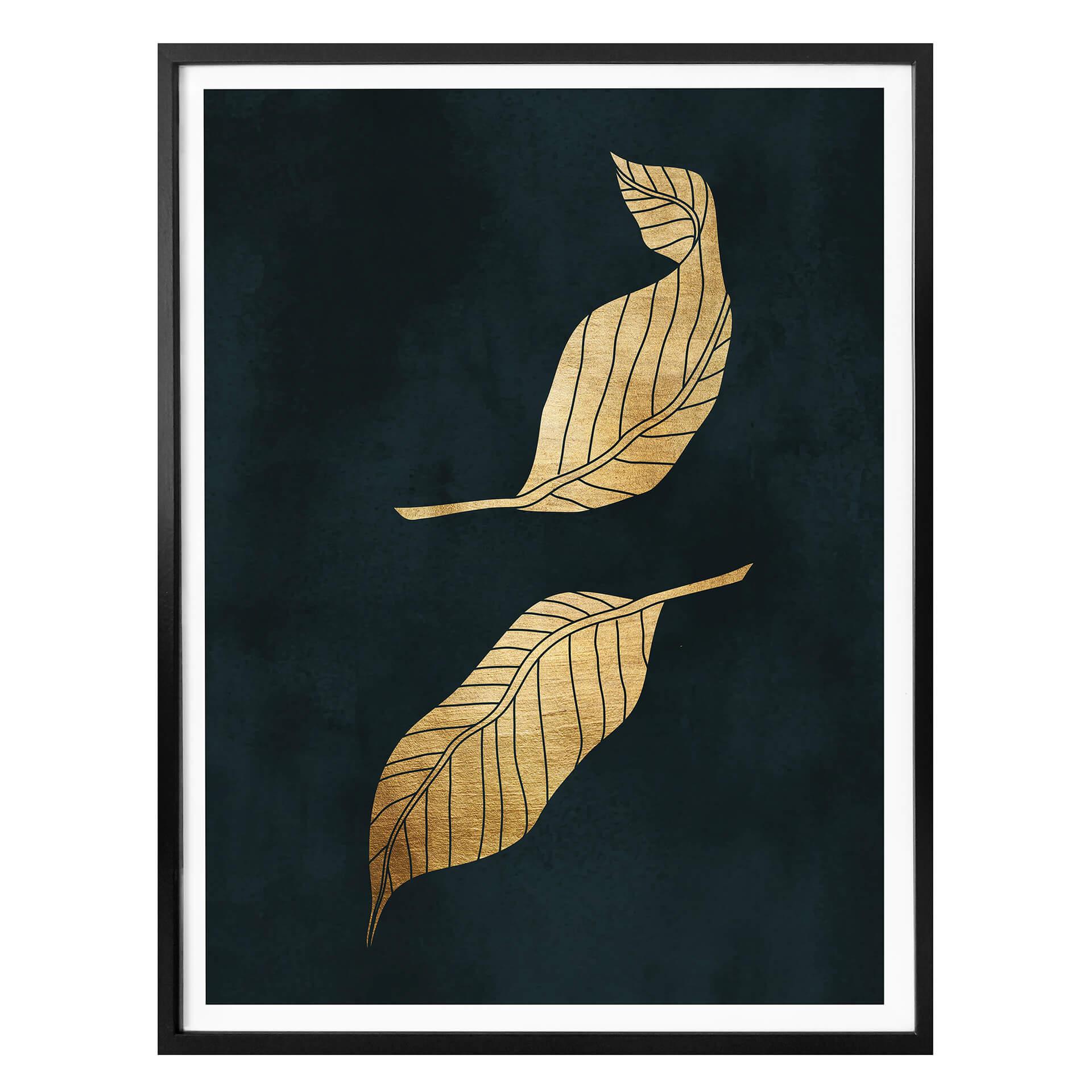 Plakat - Kubistika - Gyldne blade
