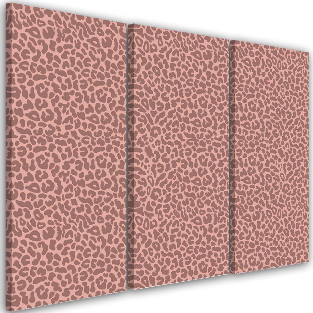 3 stykke lærredsprint, Leopard Leopard Pels Patches Mønster