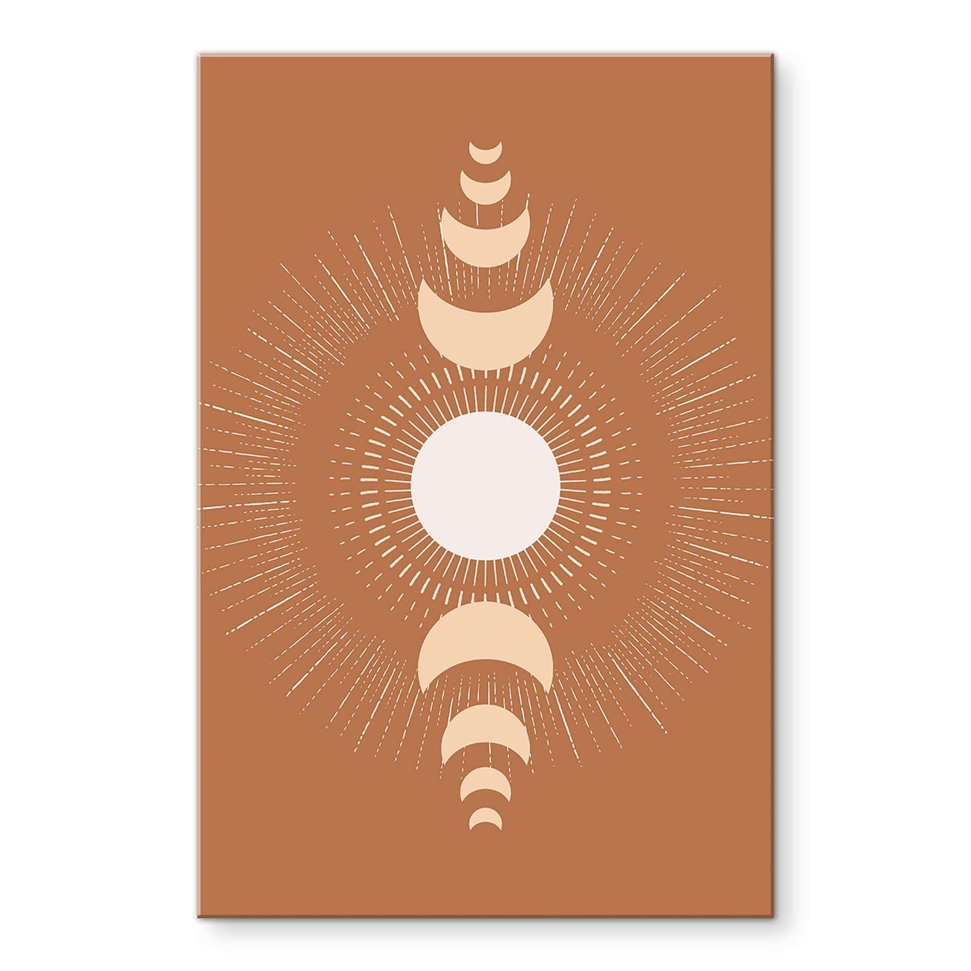 Acrylglas Maancycli - Zon en maan in harmonie - KsanaKalpa
