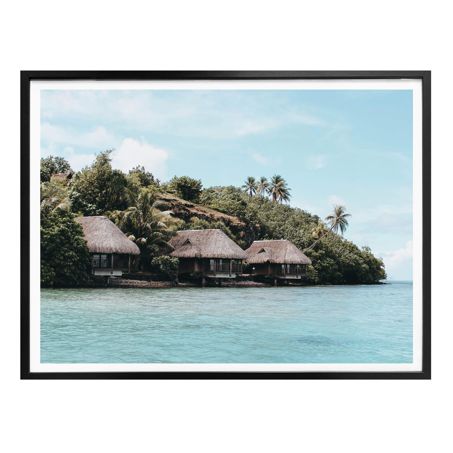 Póster vacaciones en la playa
