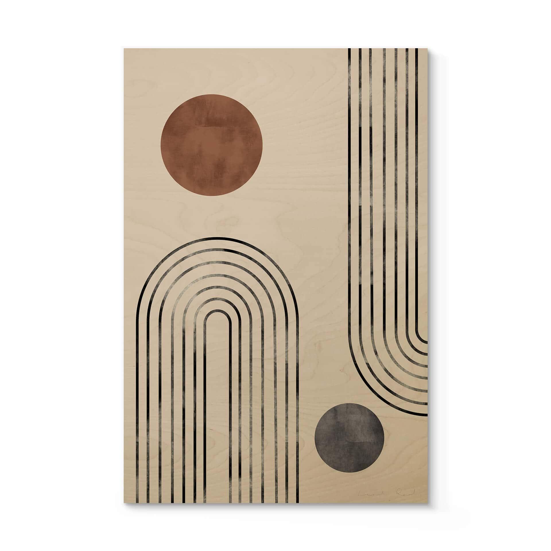 Cuadro de madera 1X Estudio - Arcos y Capullos