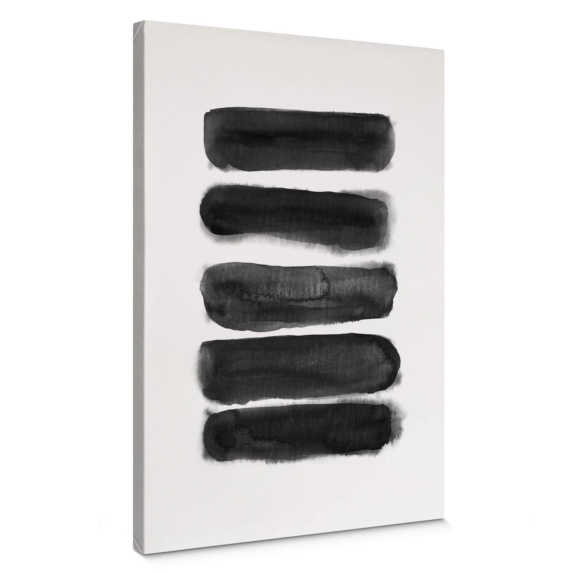 Lienzo Nouveauprints - Rayas negras