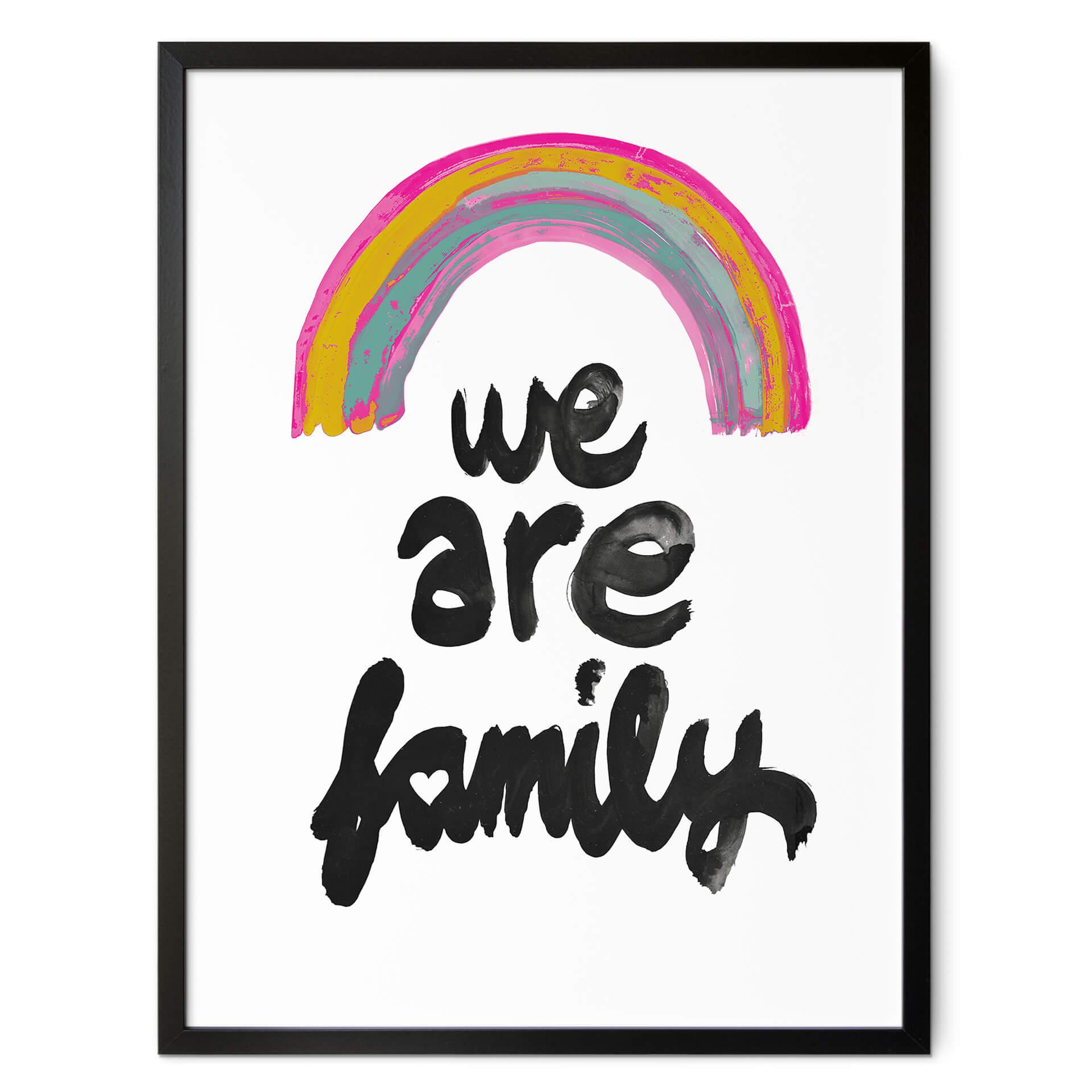 Póster Somos familia - Treechild