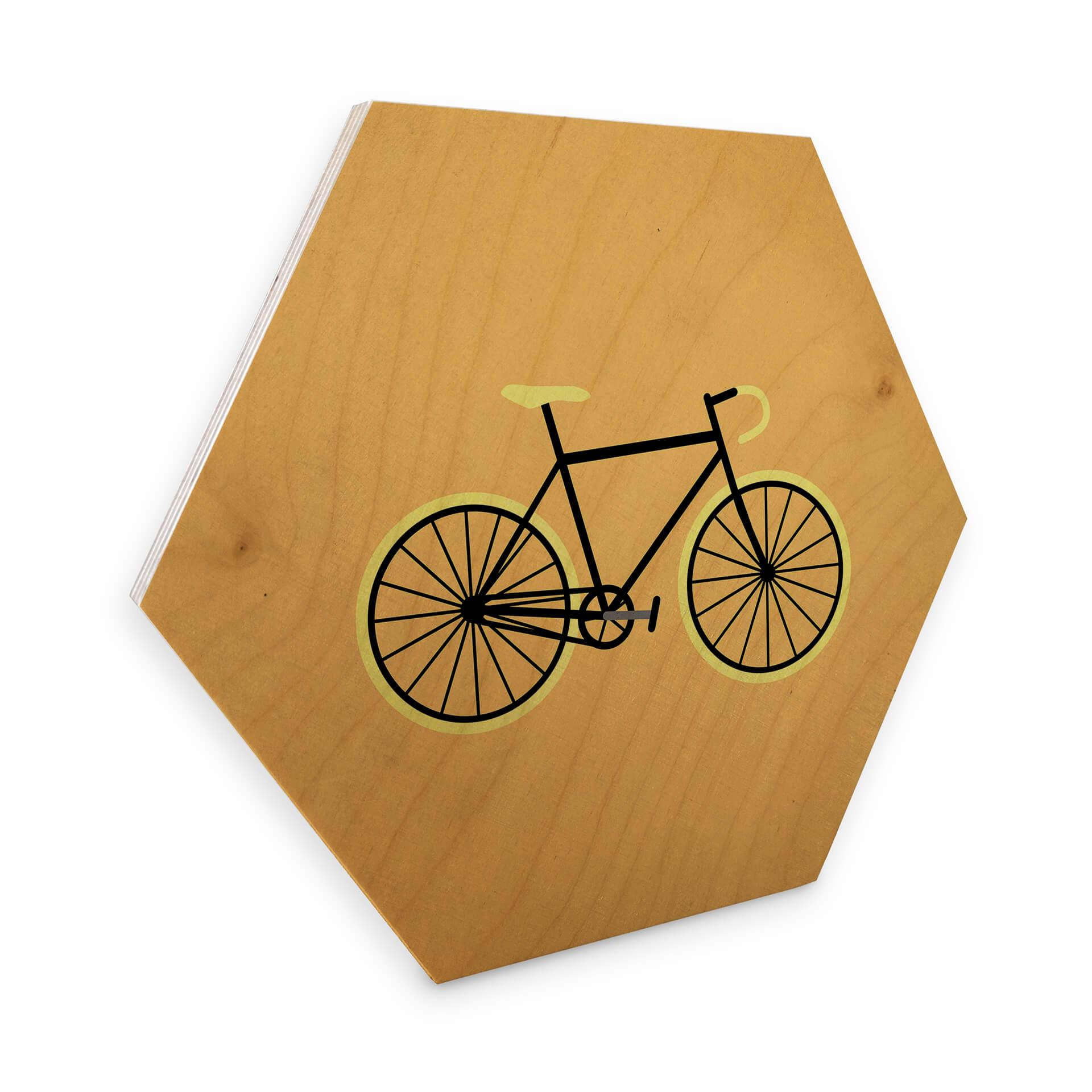 Hexagone - Bois placage de bouleau Kubistika - Bicyclette