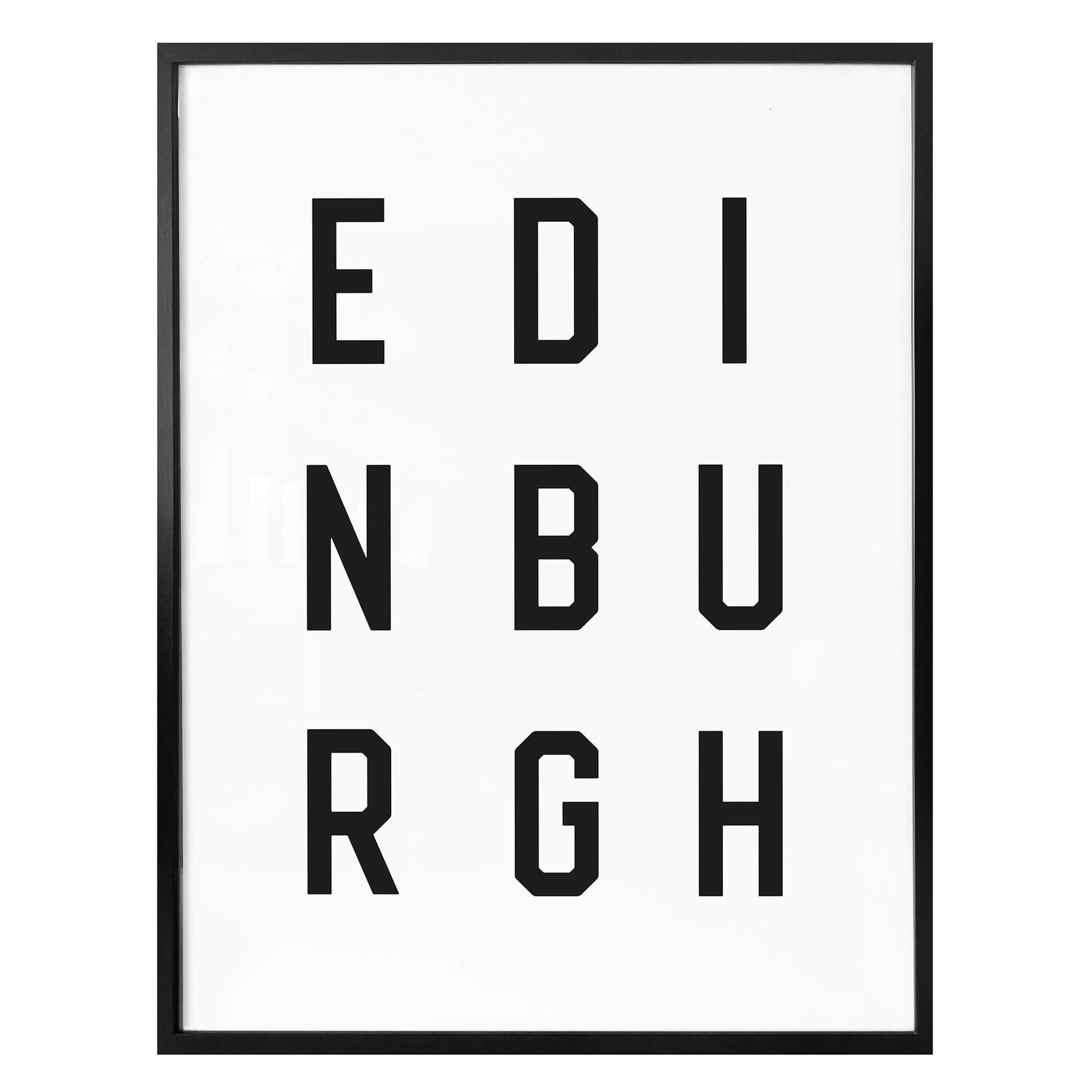 Póster - Tipografía Edimburgo