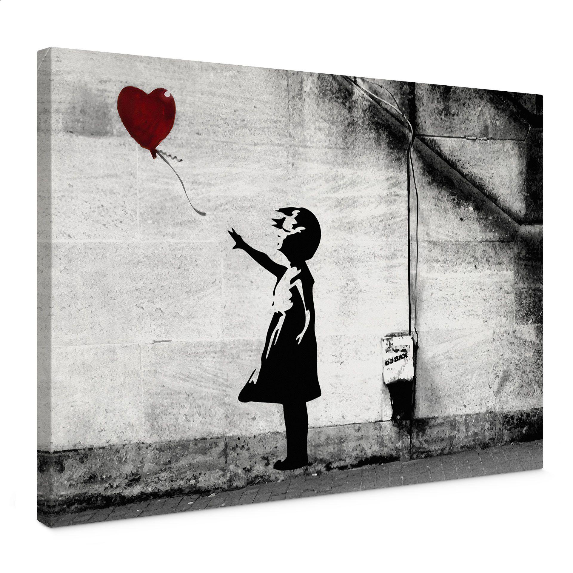 Canvasbillede Banksy - Pige med ballon