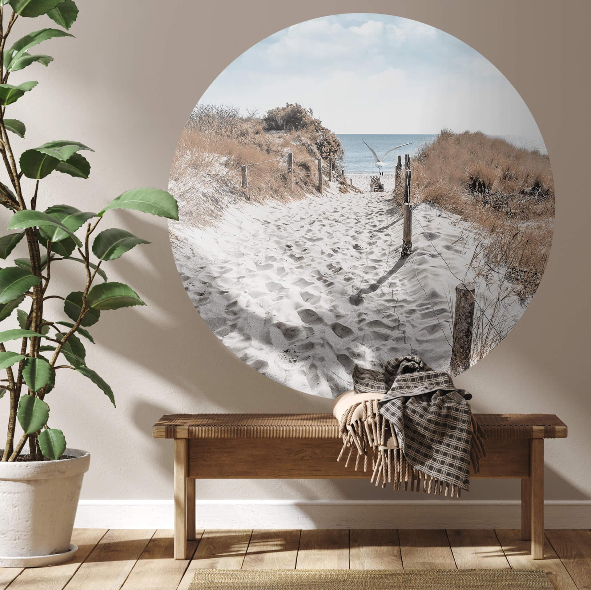 Wallsticker strandklitter - rund