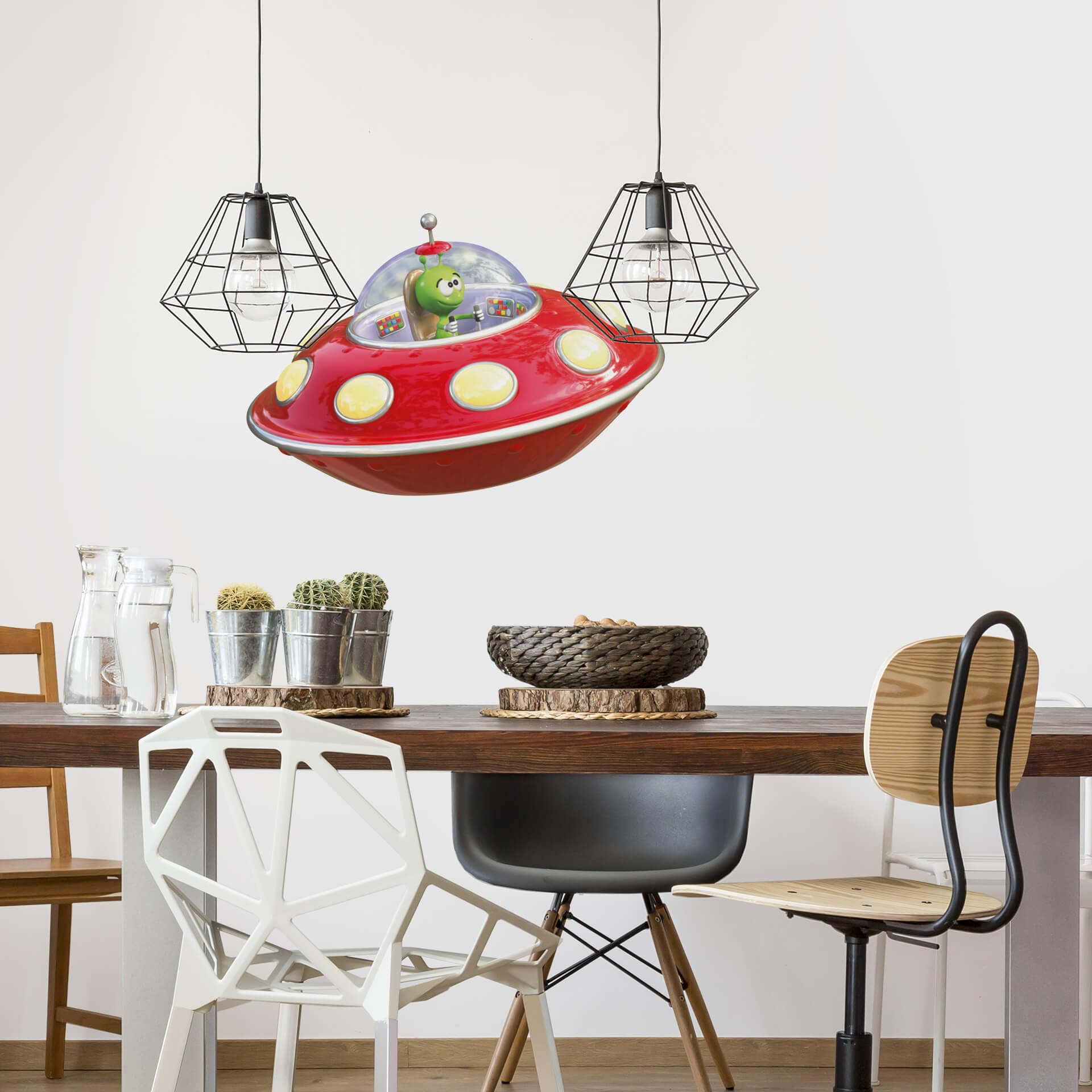 Wallsticker - Michel Agullo - Rumvæsen i rumskib
