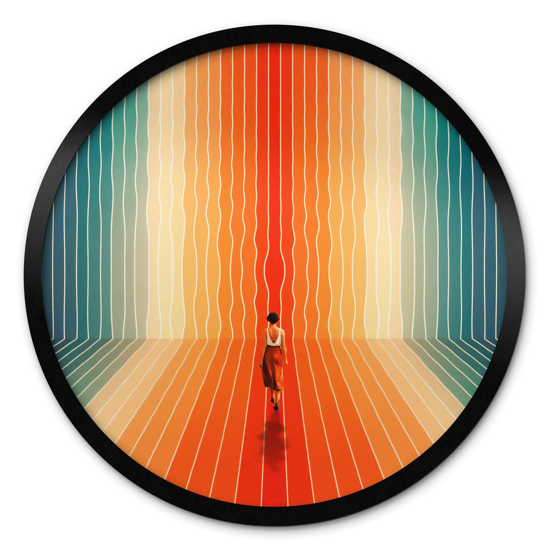 Póster mujer delante del arco iris - Taudalpoi - Redondo
