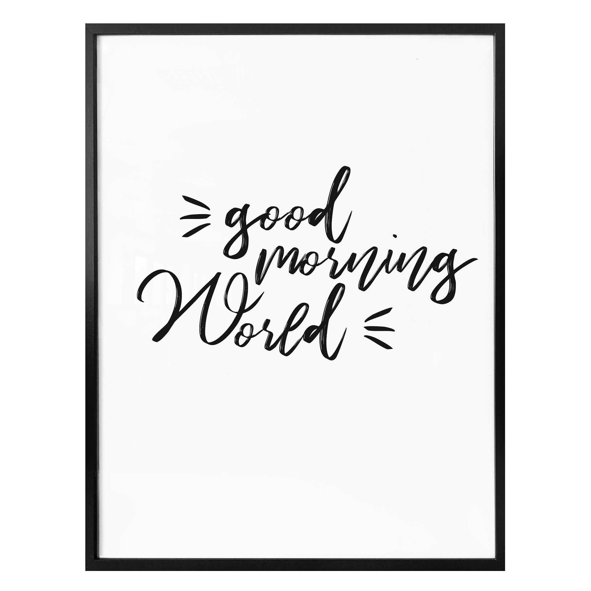 Póster - Buenos días Mundo