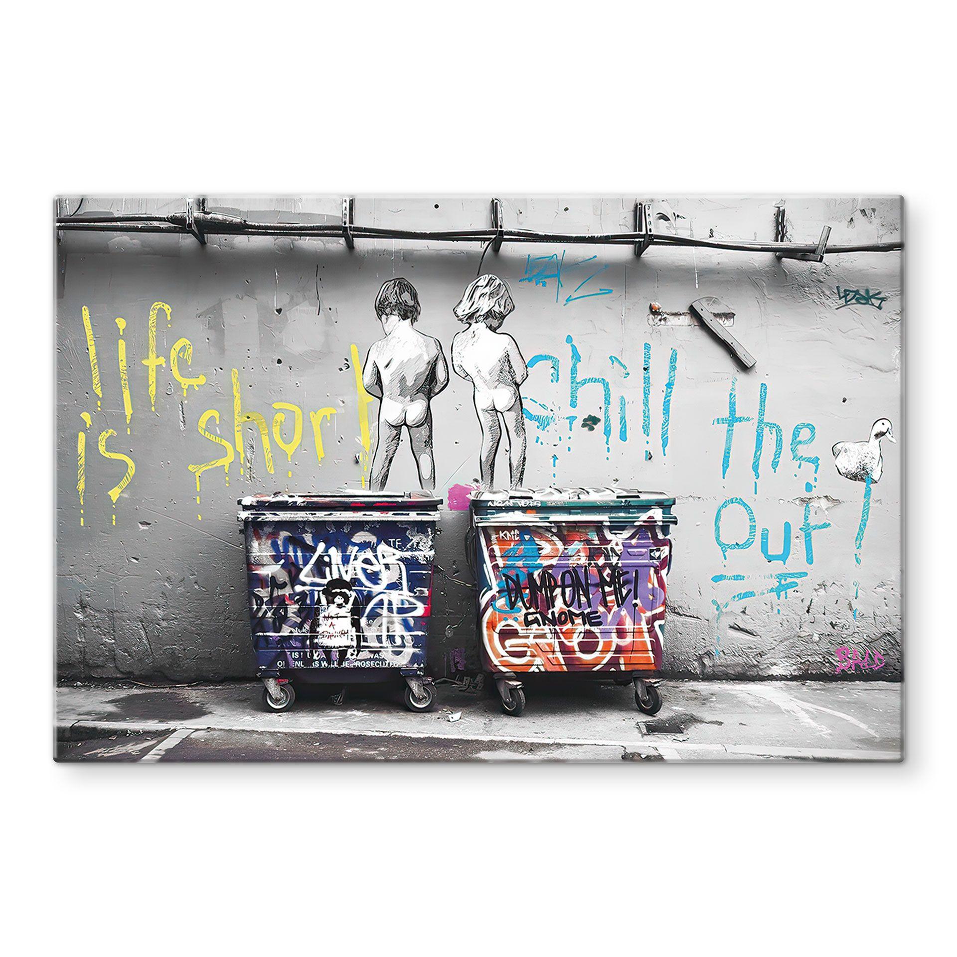 Glasbillede - Banksy - Life is short