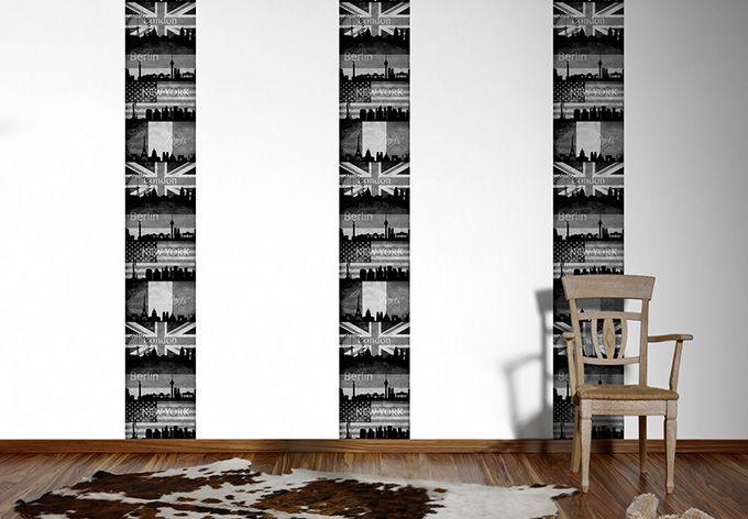 Livingwalls dekorations bannere pop.up, beige, grå, sort