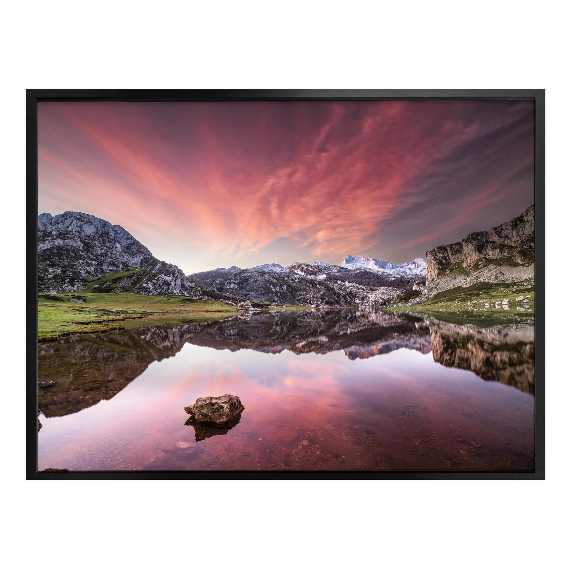 Póster Cuadrado - Amanecer en Los Lagos