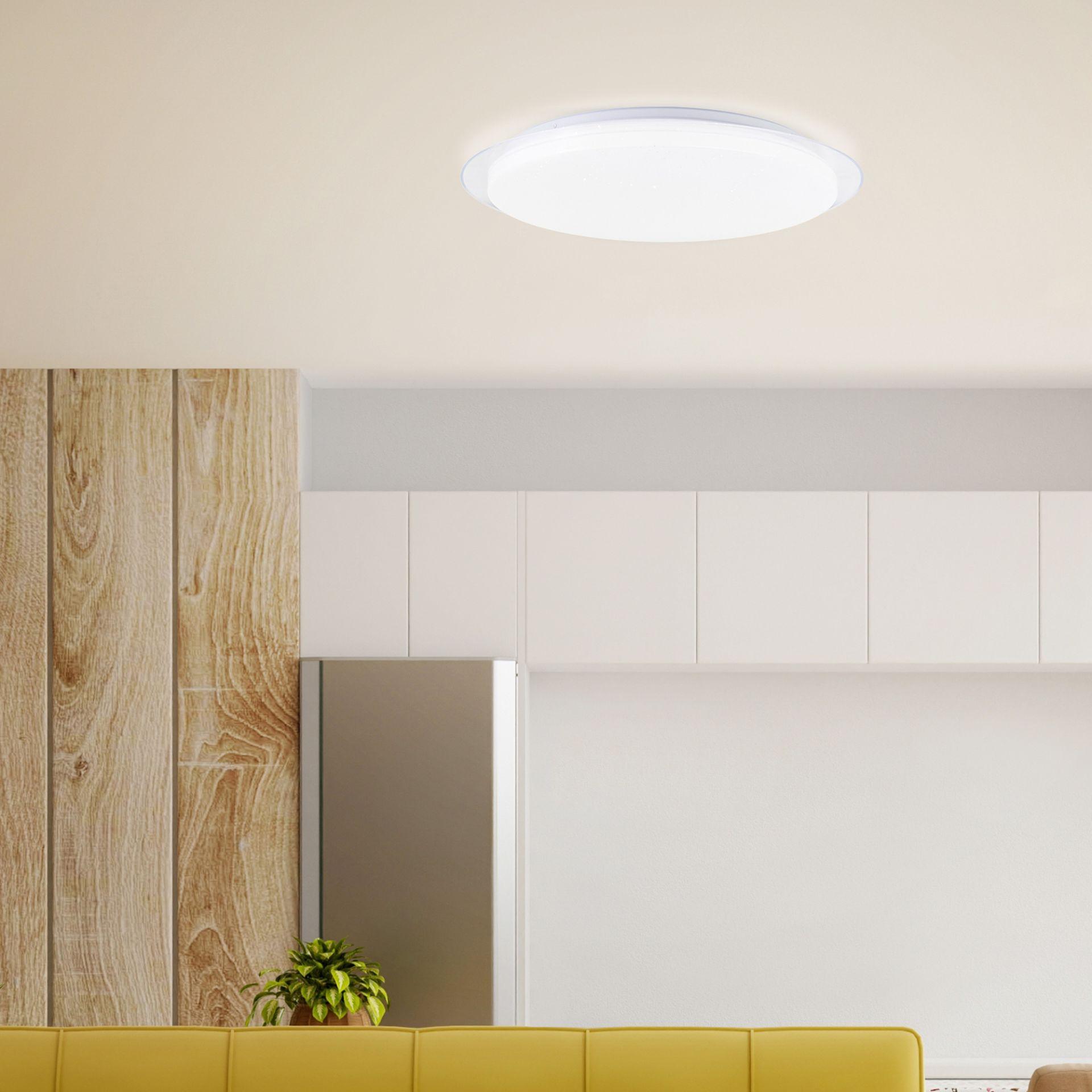 Wand- und Deckenleuchte Theo, weiß, Ø 57 cm, Led-lampe