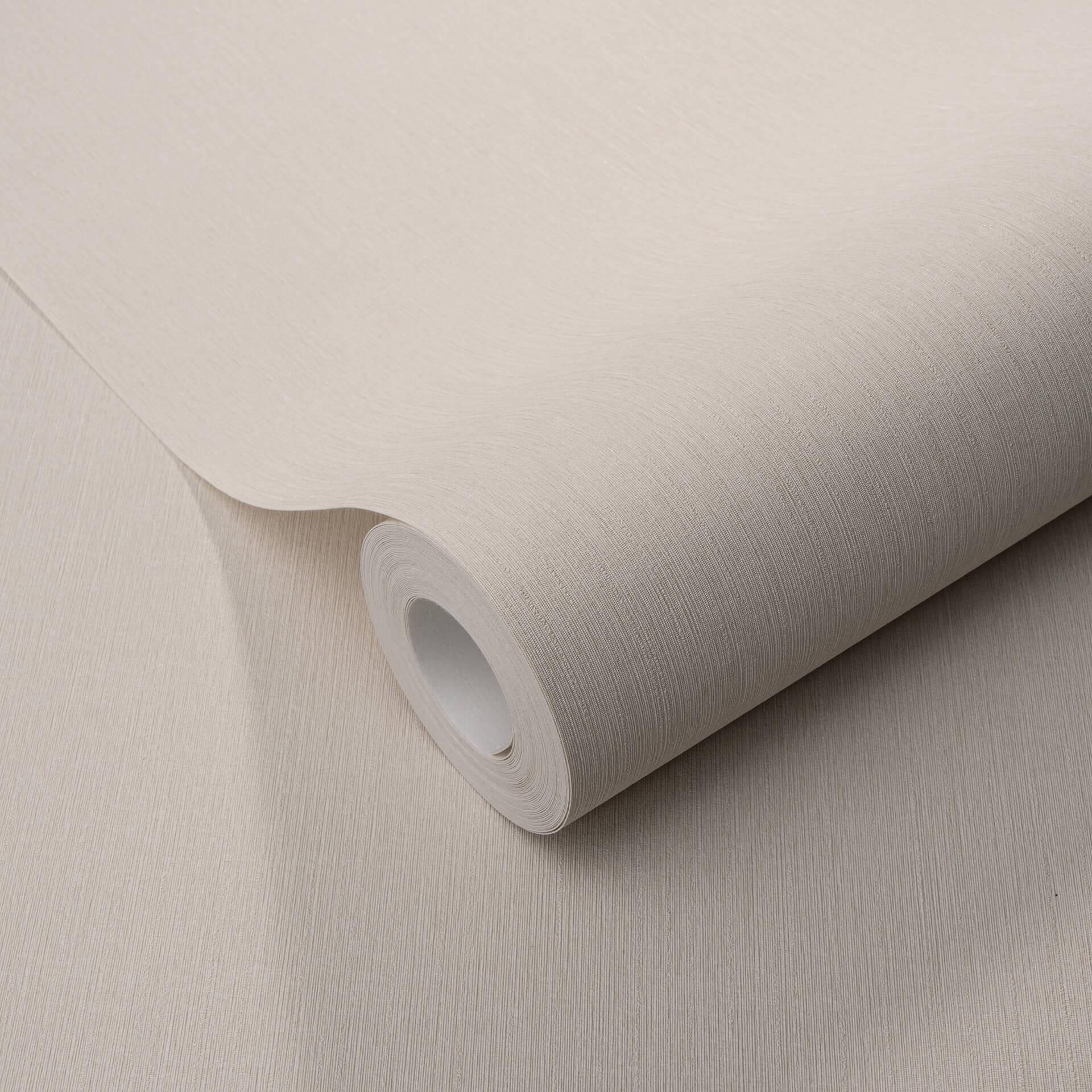 Non-woven tapet med fin struktur på langs i beige