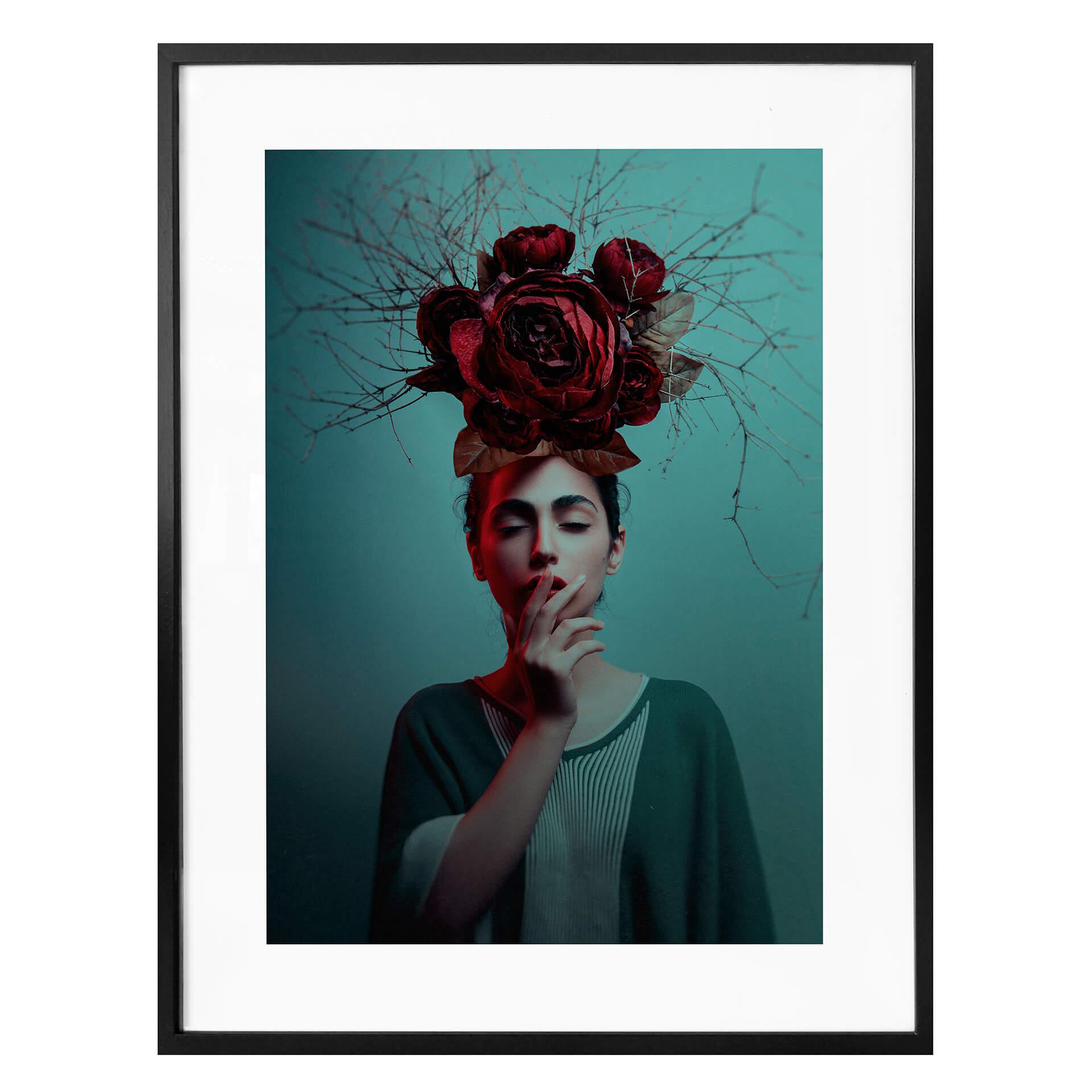 Póster Amin - Flores en el pelo