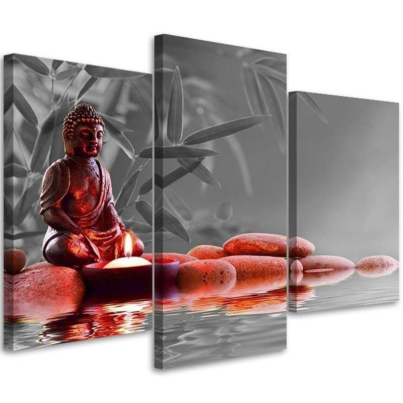 3 stykke lærredstryk, Buddha Feng Shui-religion