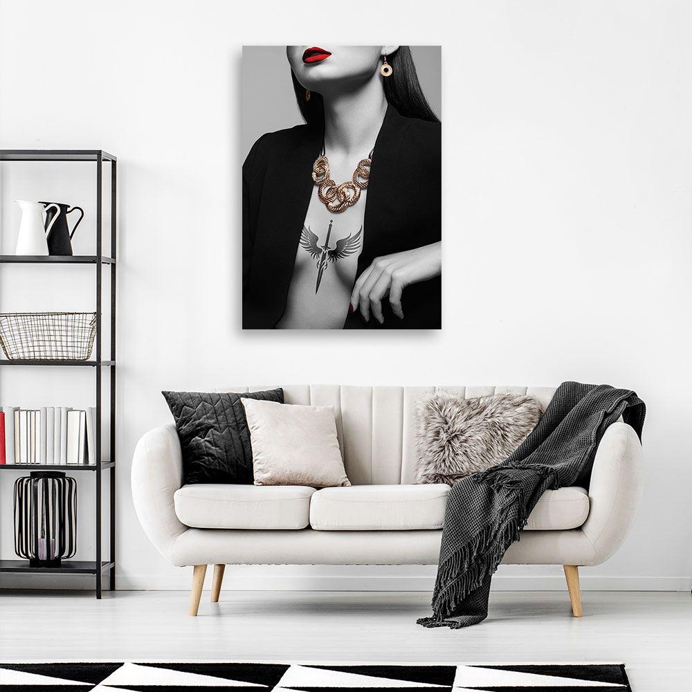 Canvasbillede, kvinde glamour