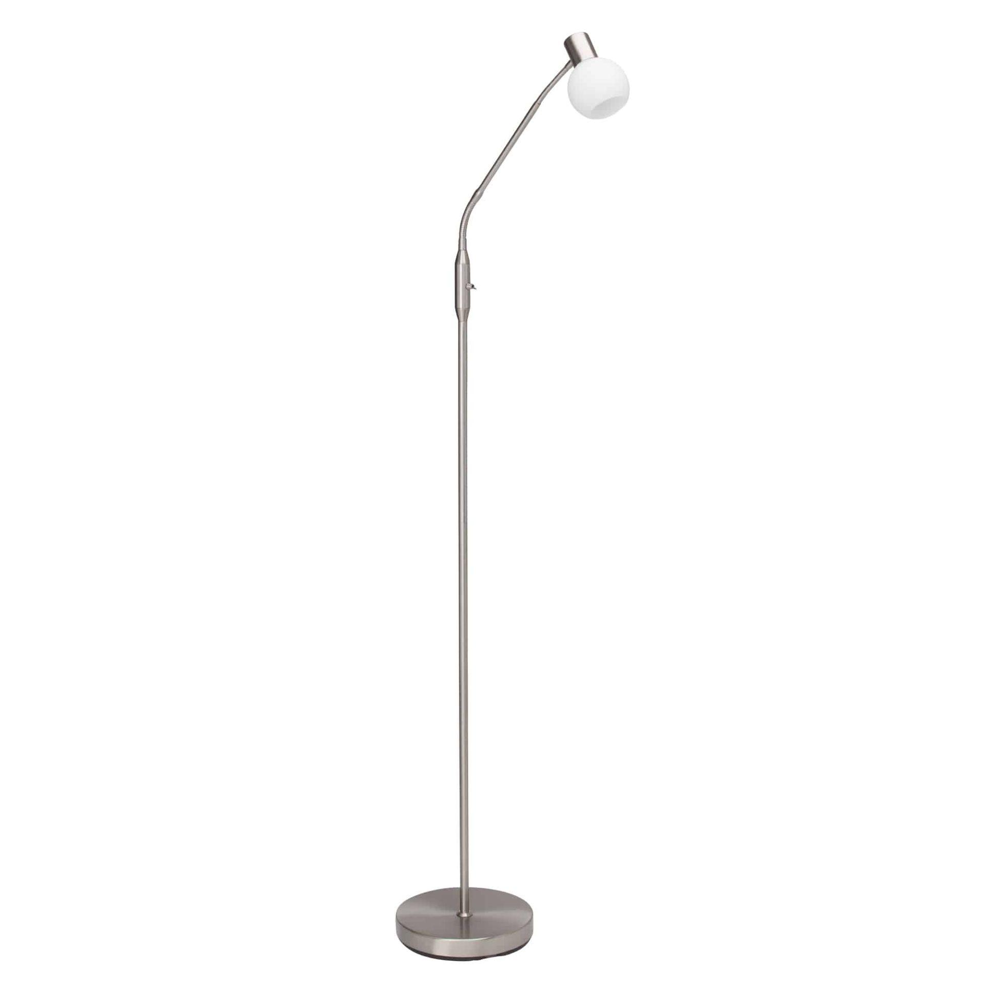 Stehleuchte Malou, metallic, 140 x 22,5 cm, Glas Stehlampe