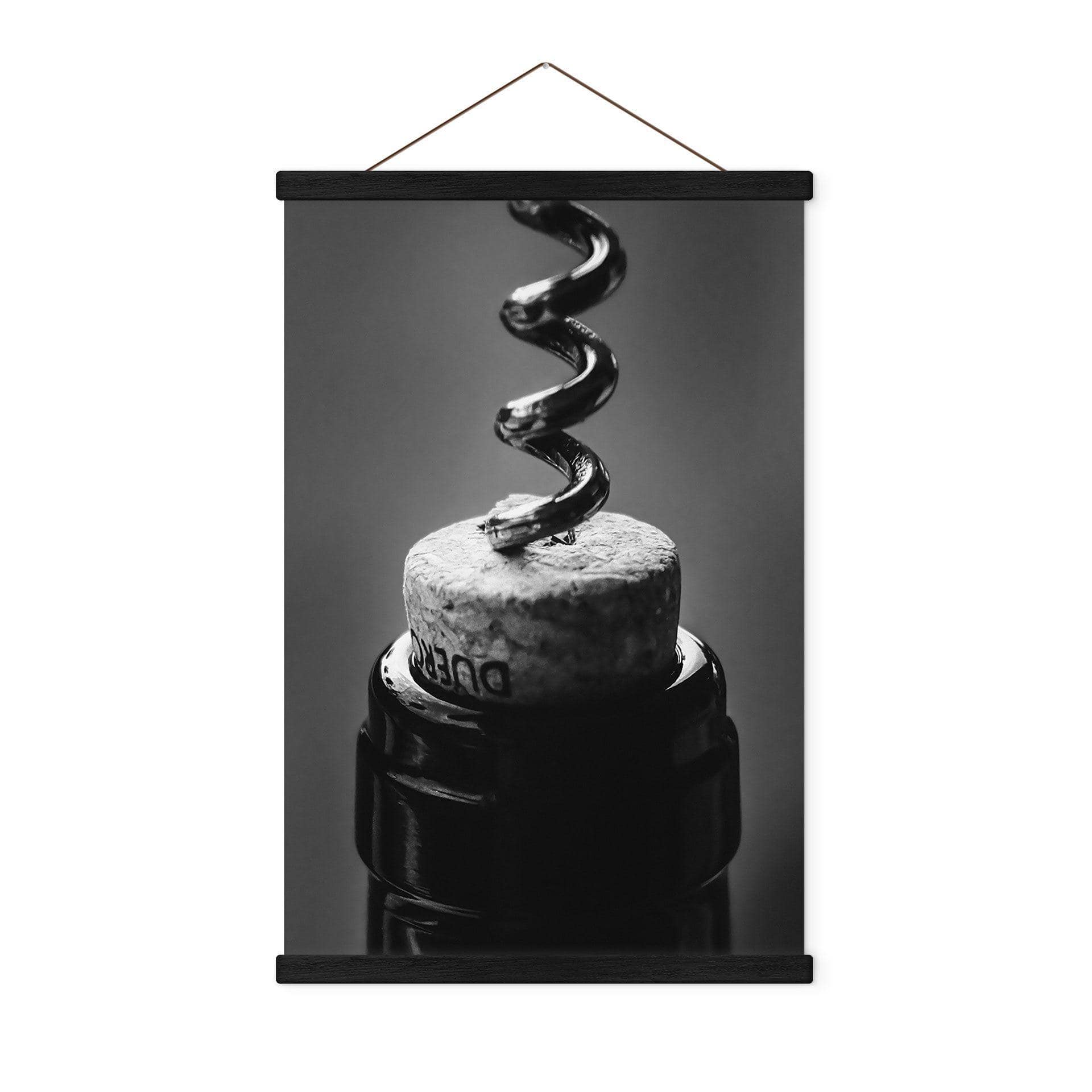 Póster de tela vino con sacacorchos - Pictufy Studio